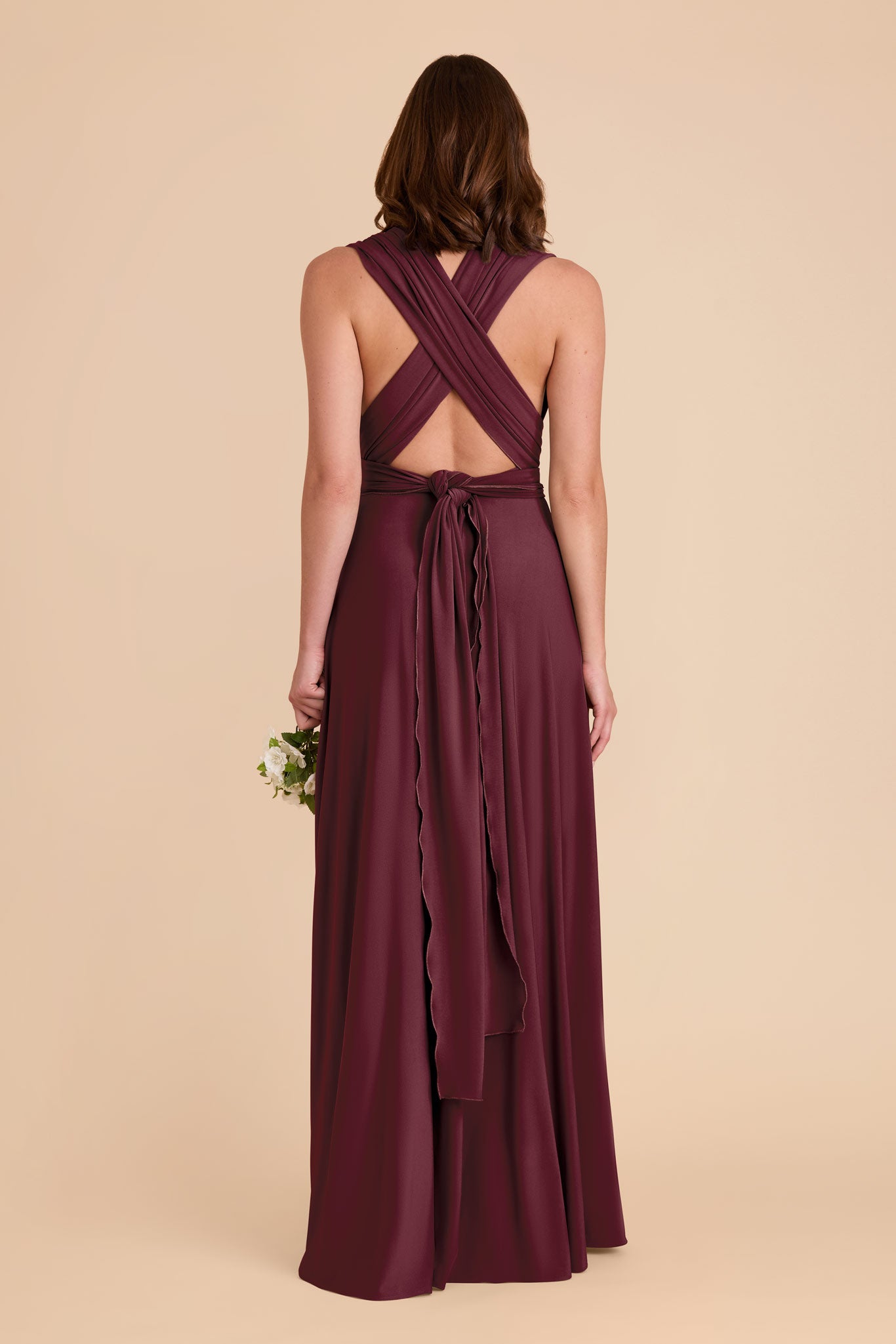 Cabernet Willow Convertible Luxe Knit Dress by Birdy Grey