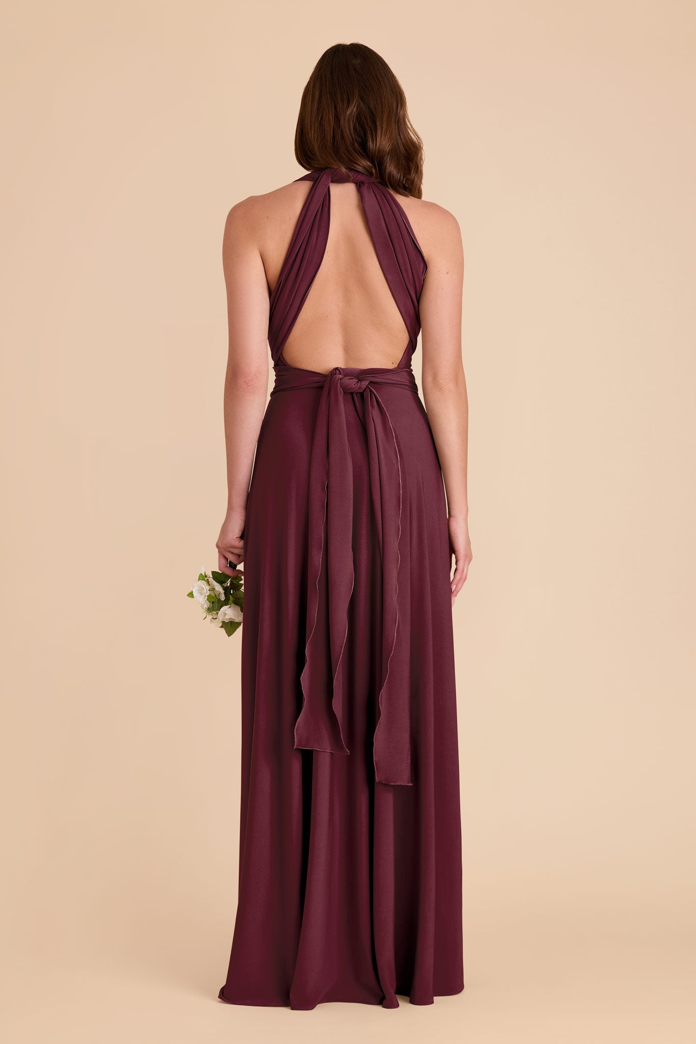 Cabernet Willow Convertible Luxe Knit Dress by Birdy Grey