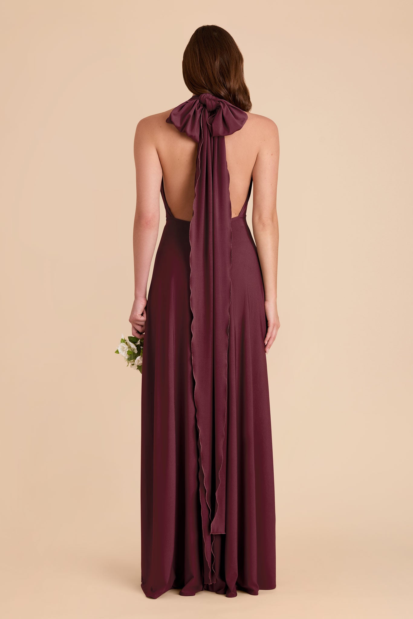 Cabernet Willow Convertible Luxe Knit Dress by Birdy Grey