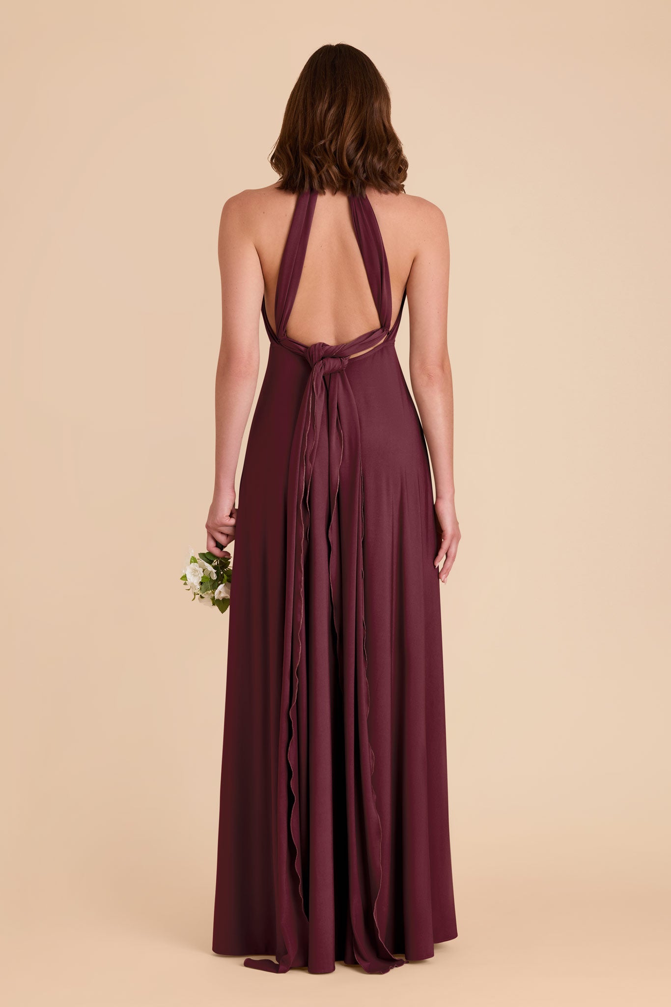 Cabernet Willow Convertible Luxe Knit Dress by Birdy Grey