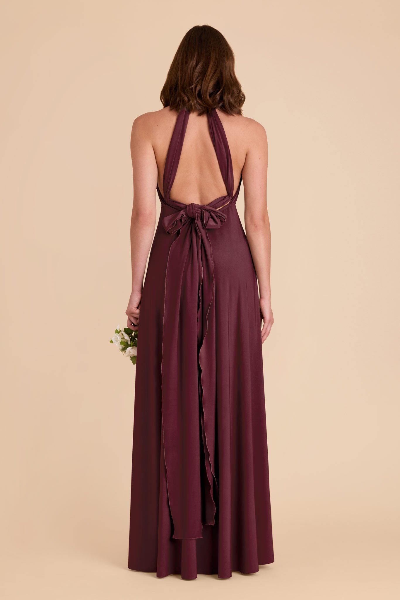 Cabernet Willow Convertible Luxe Knit Dress by Birdy Grey