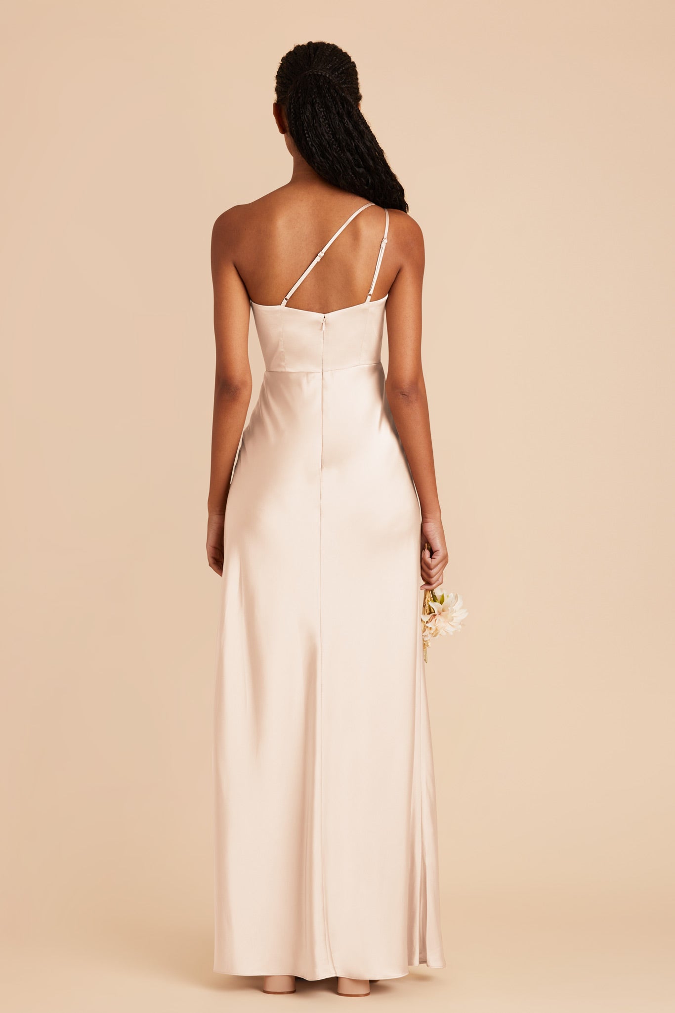 Champagne Kensie Matte Satin Dress by Birdy Grey