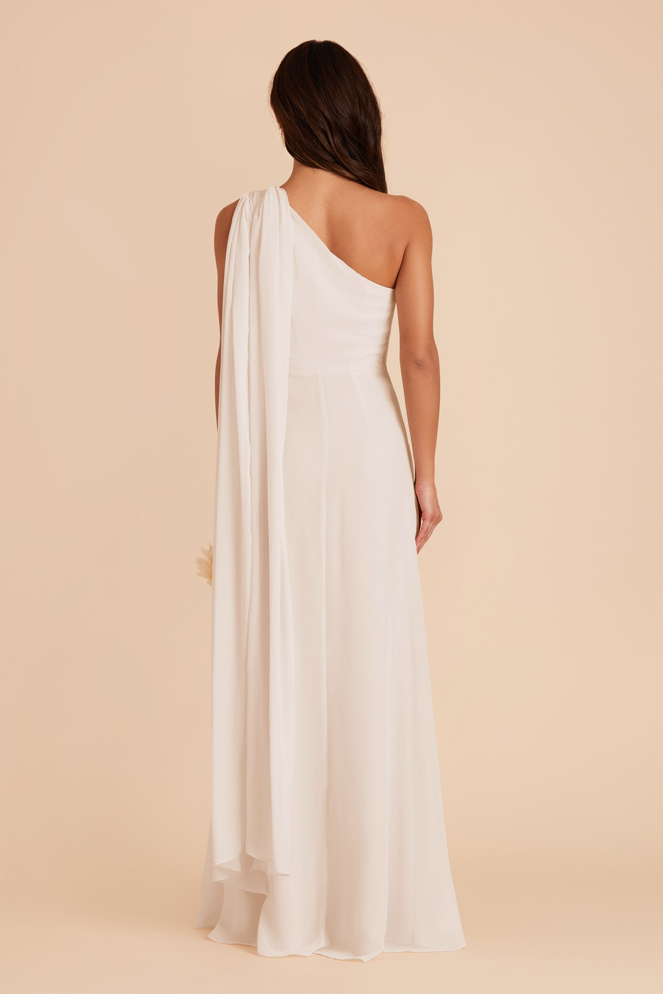 Champagne Melissa Chiffon Dress by Birdy Grey