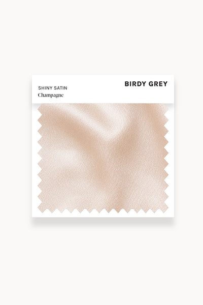 Champagne Shiny Satin Swatch by Birdy Grey