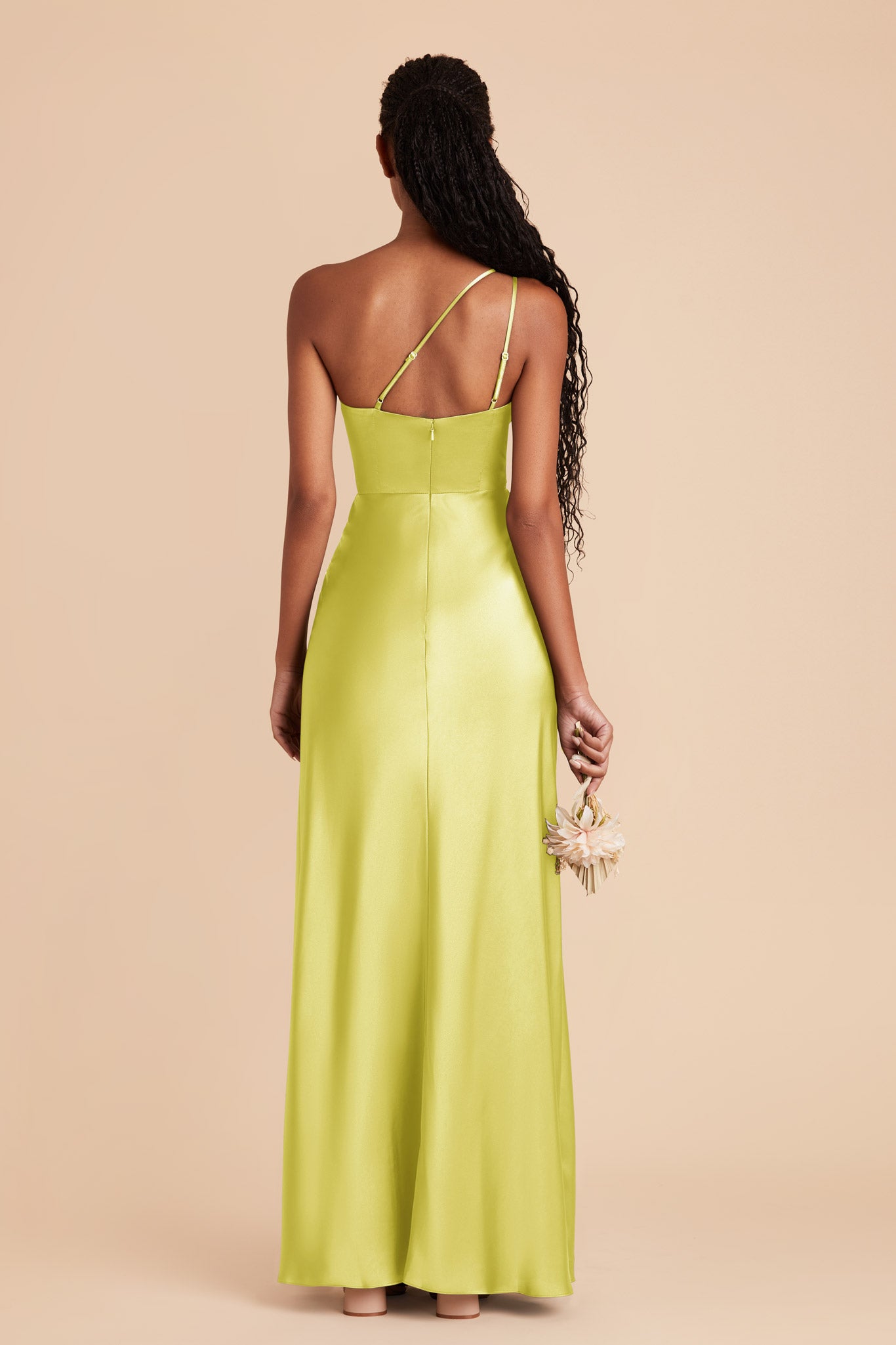 Chartreuse Kensie Matte Satin Dress by Birdy Grey