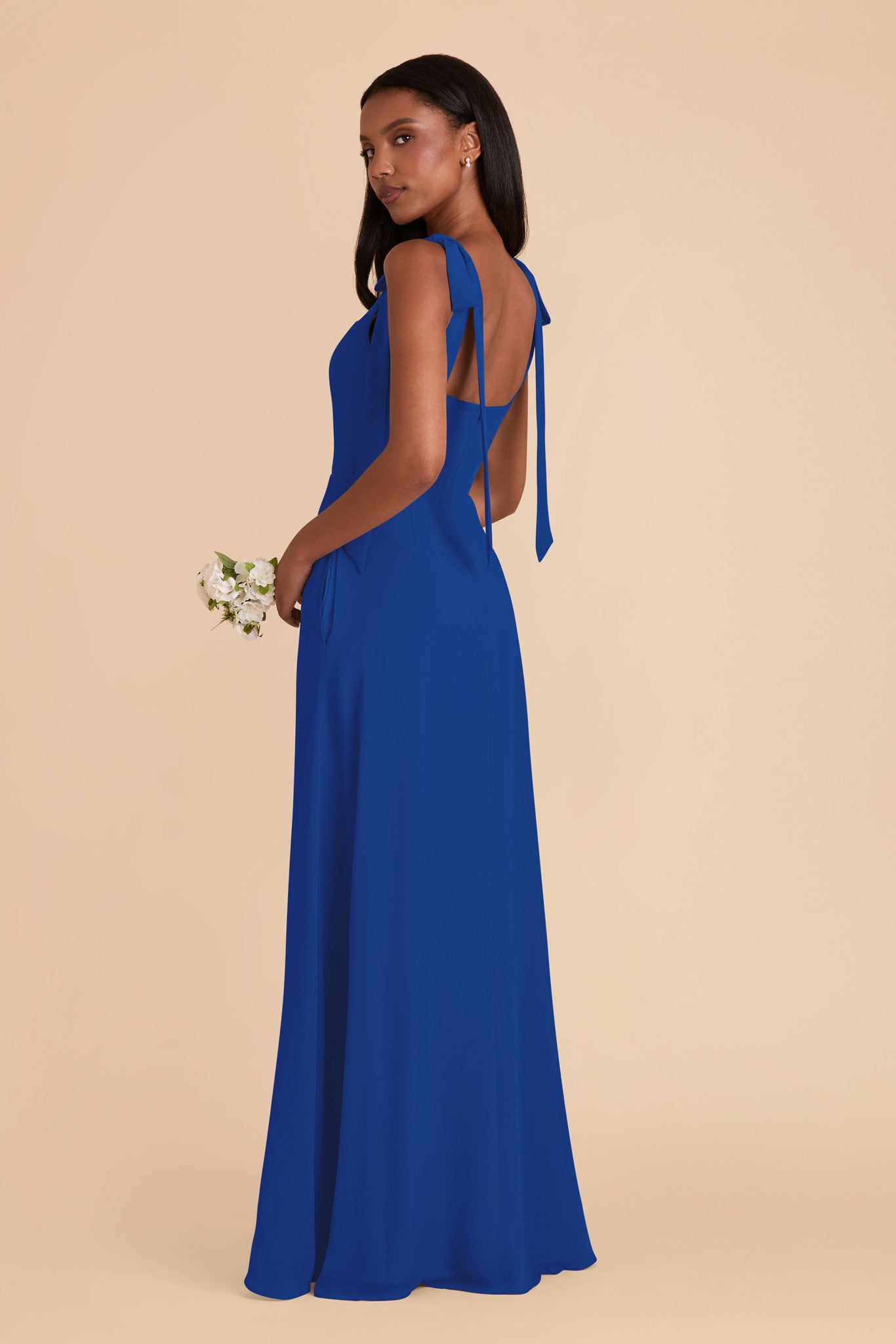 Cobalt Blue Alex Convertible Chiffon Dress by Birdy Grey