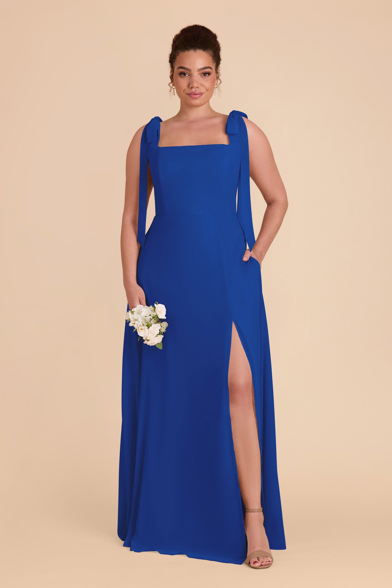 Cobalt Blue Alex Convertible Chiffon Dress by Birdy Grey