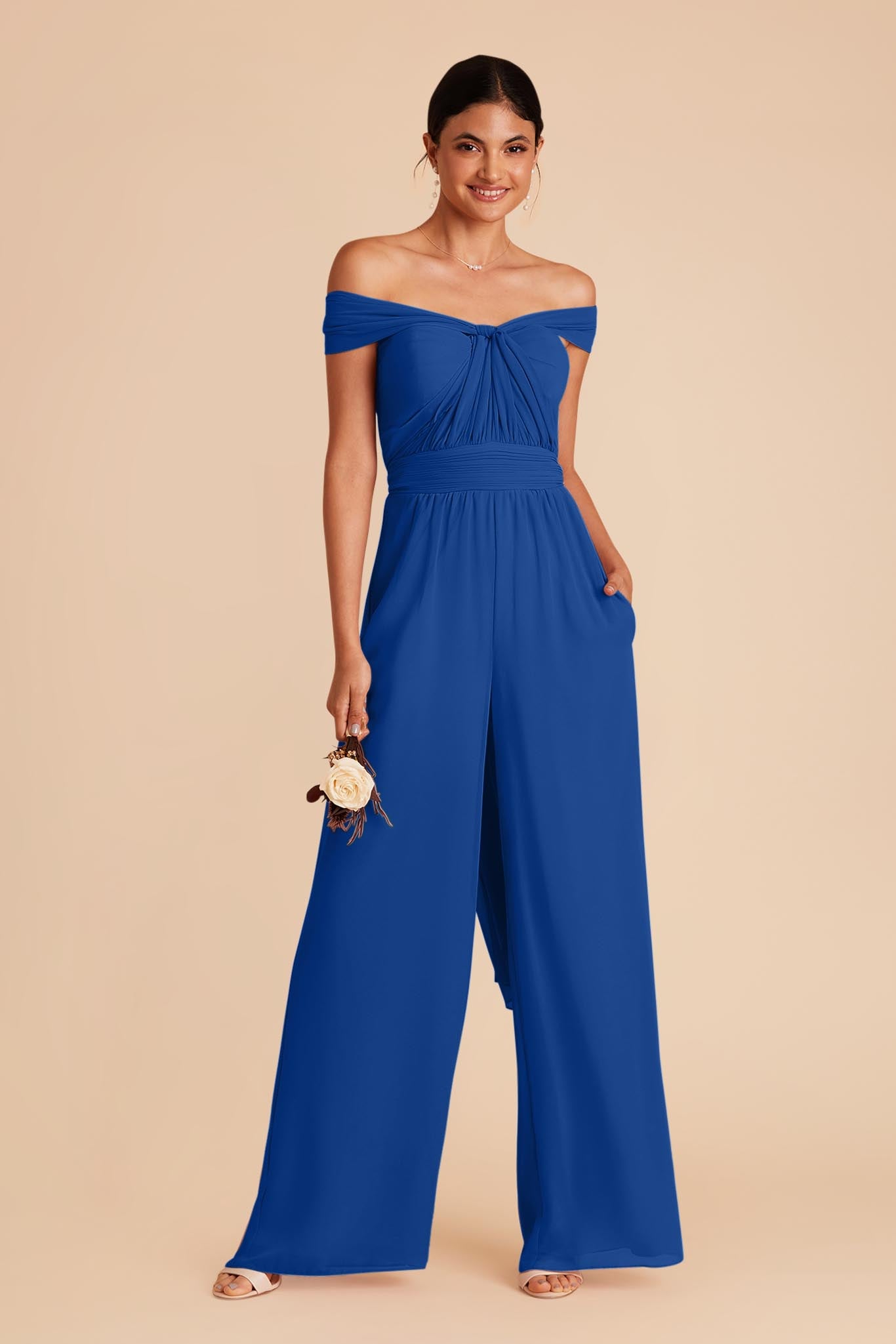 Convertible bridesmaid jumpsuit clearance