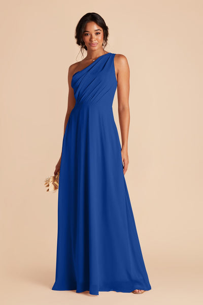 Cobalt Blue Kira Chiffon Dress by Birdy Grey