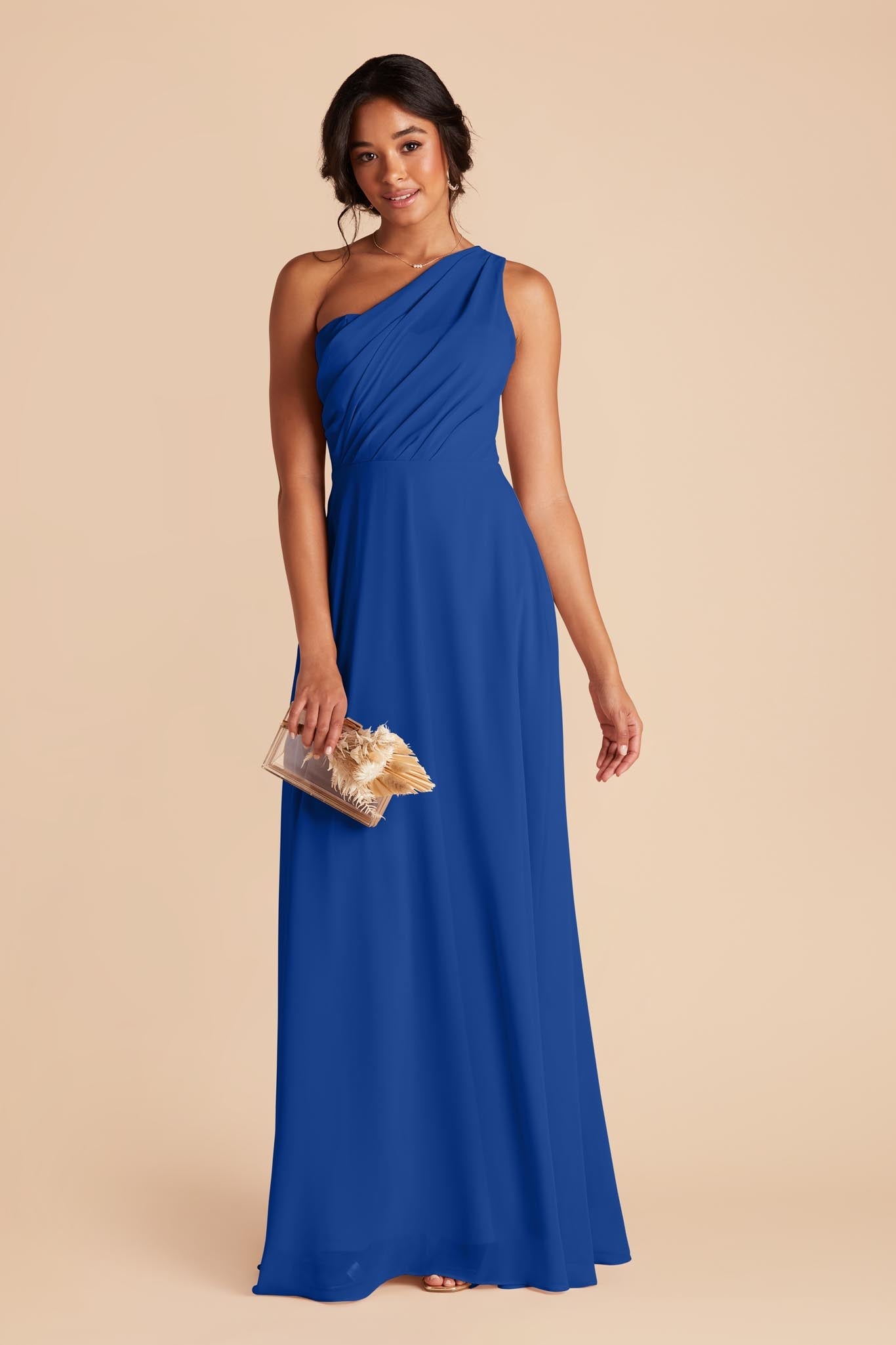 Cobalt Blue Kira Chiffon Dress by Birdy Grey