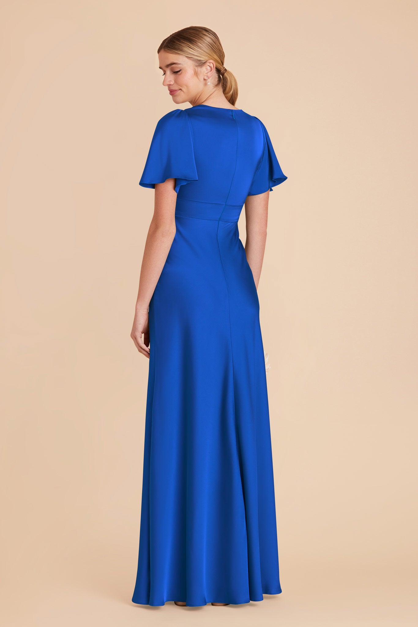 Cobalt Blue Marni Matte Satin Dress by Birdy Grey