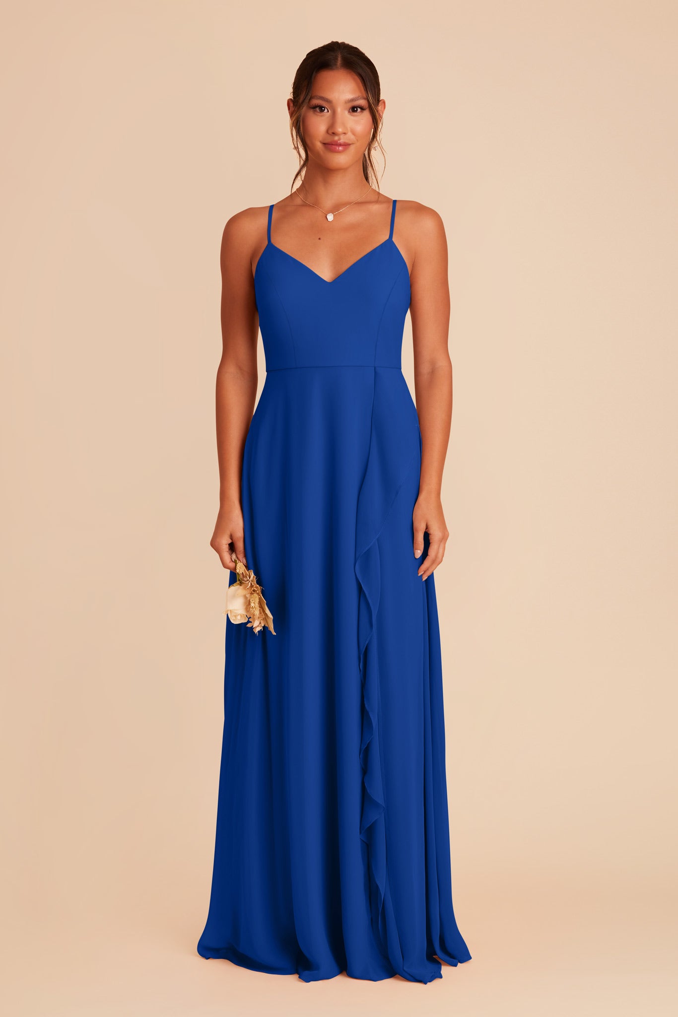 Cobalt Blue Theresa Chiffon Dress by Birdy Grey