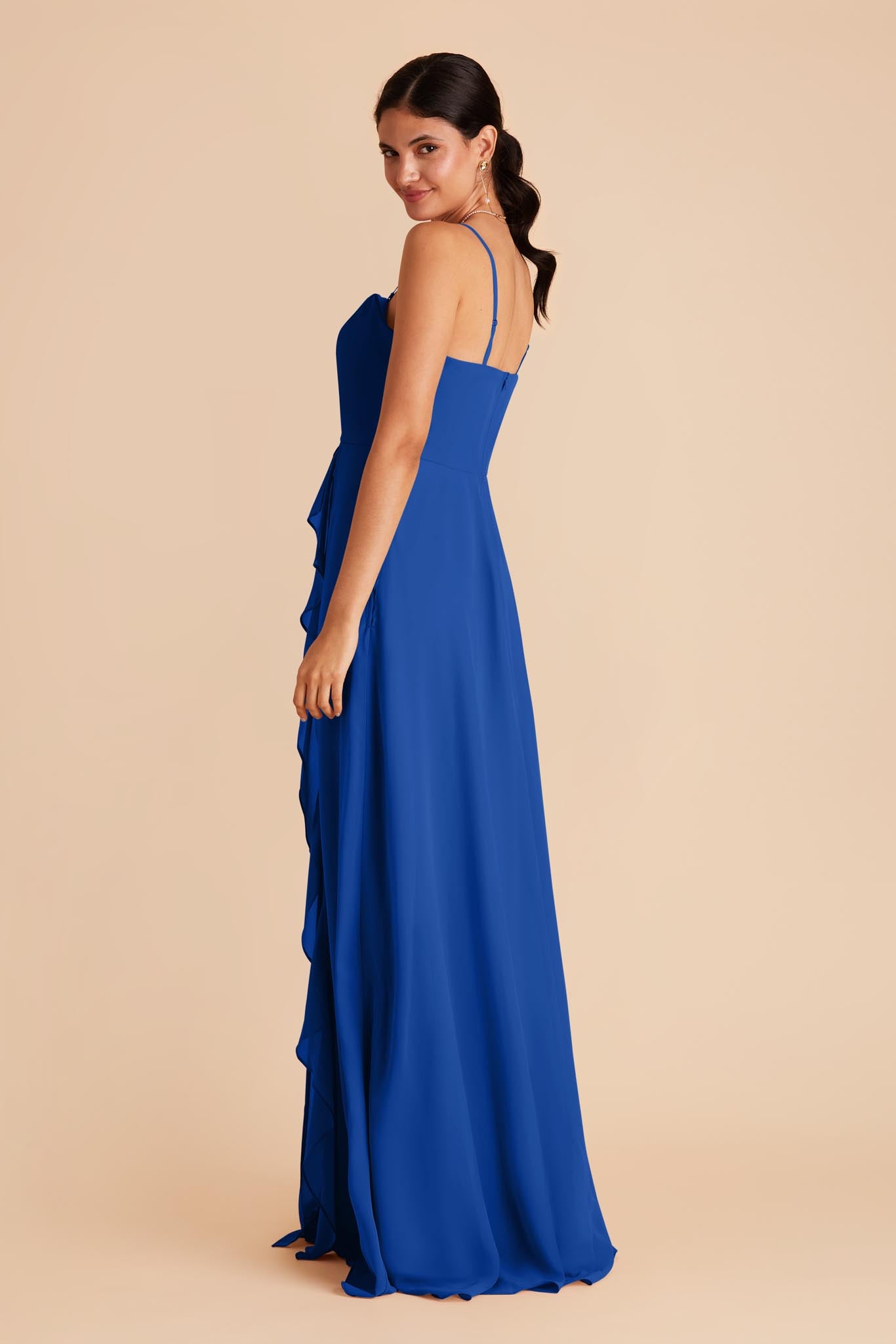 Cobalt Blue Winnie Convertible Chiffon Dress by Birdy Grey