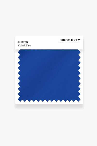 Cobalt Blue Chiffon Swatch by Birdy Grey