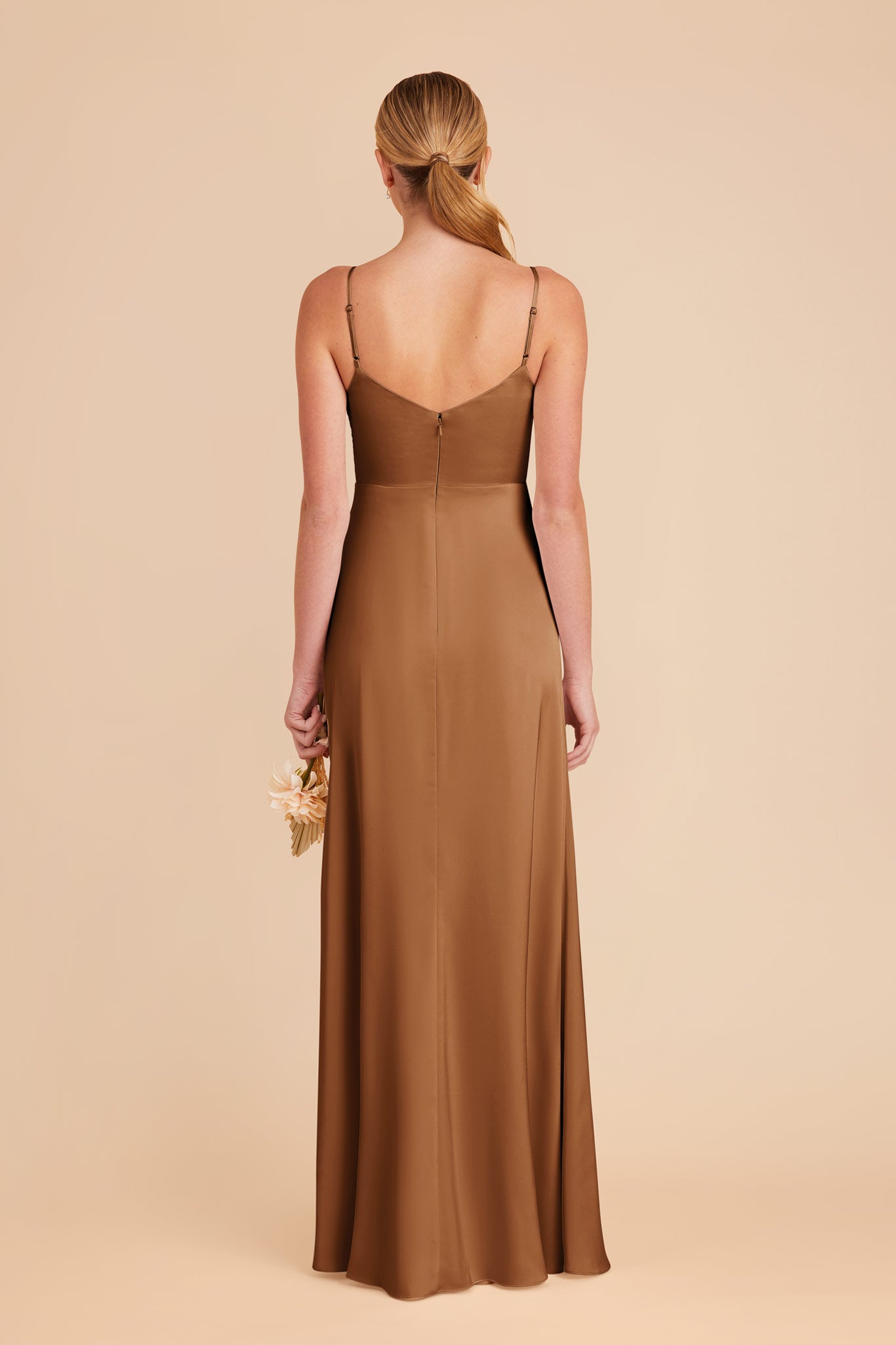 Copper Catherine Matte Satin Dress by Birdy Grey