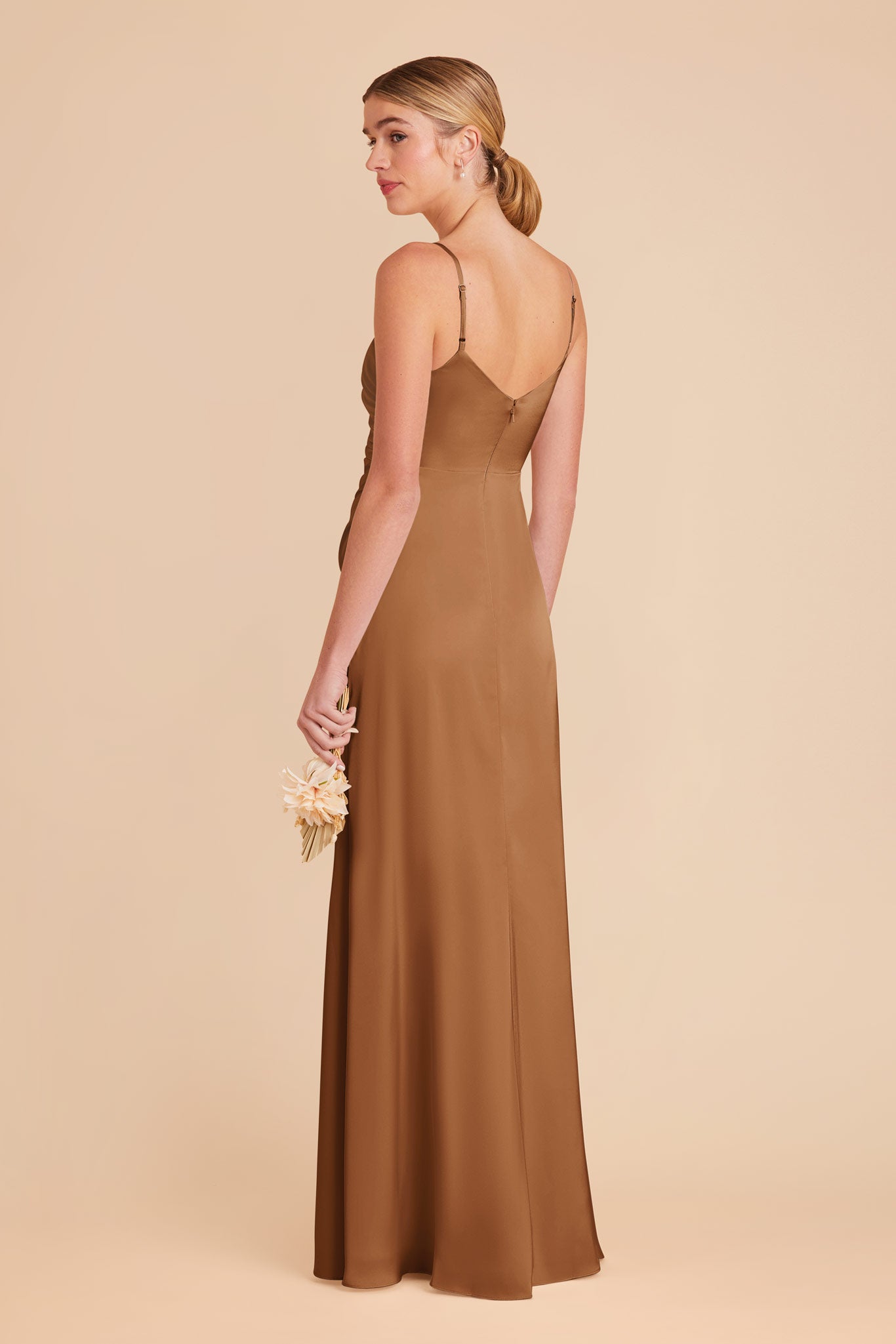 Copper Catherine Matte Satin Dress by Birdy Grey