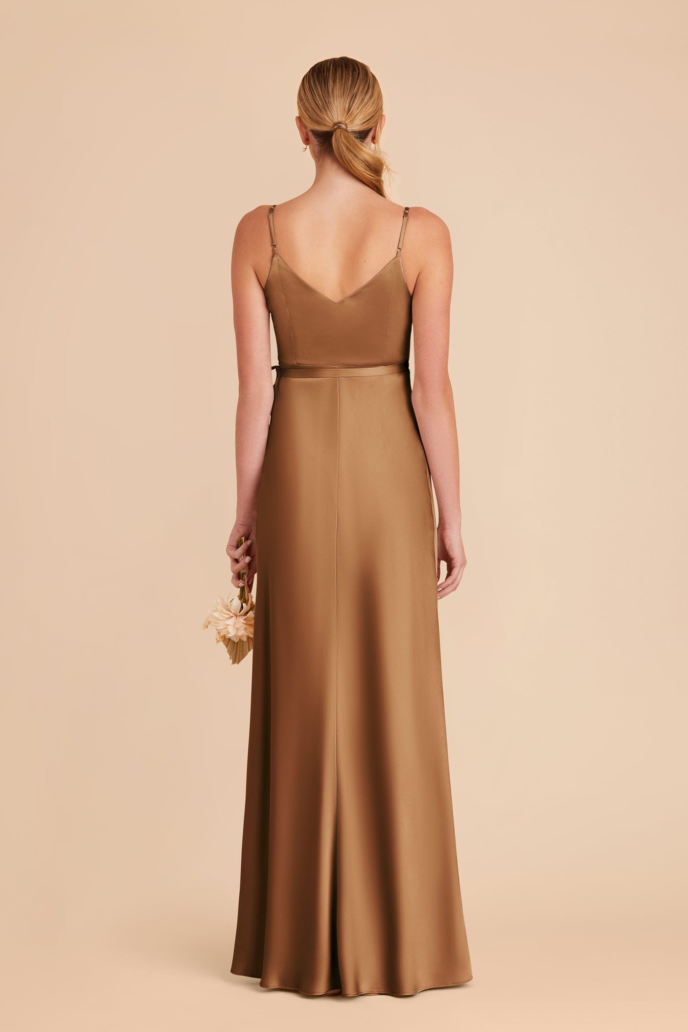 Copper Cindy Matte Satin Dress by Birdy Grey