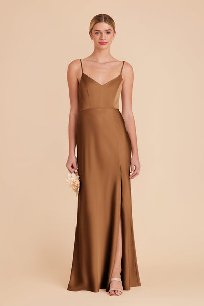 Copper Jay Matte Satin Dress by Birdy Grey