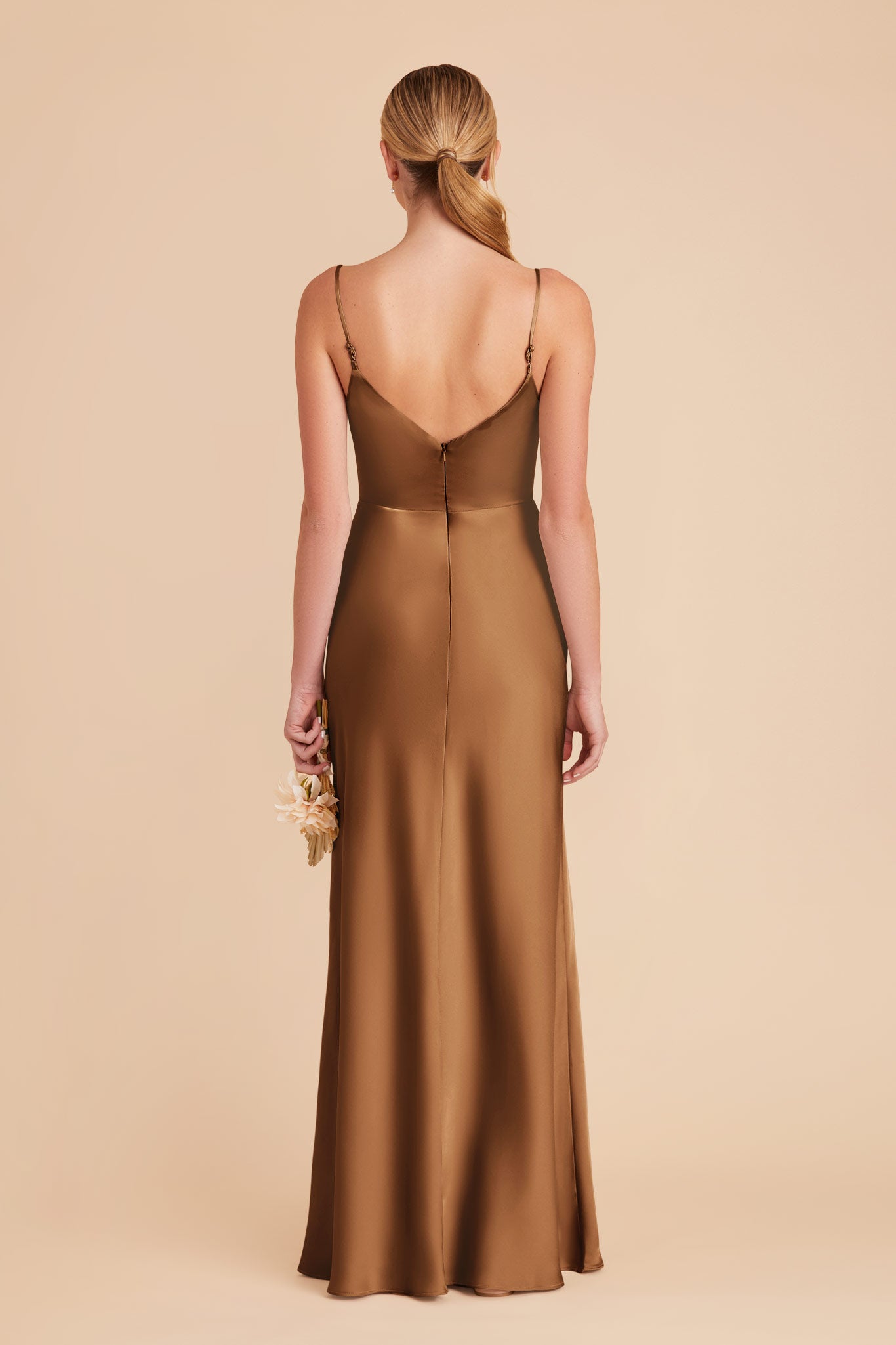 Copper Jay Matte Satin Dress by Birdy Grey