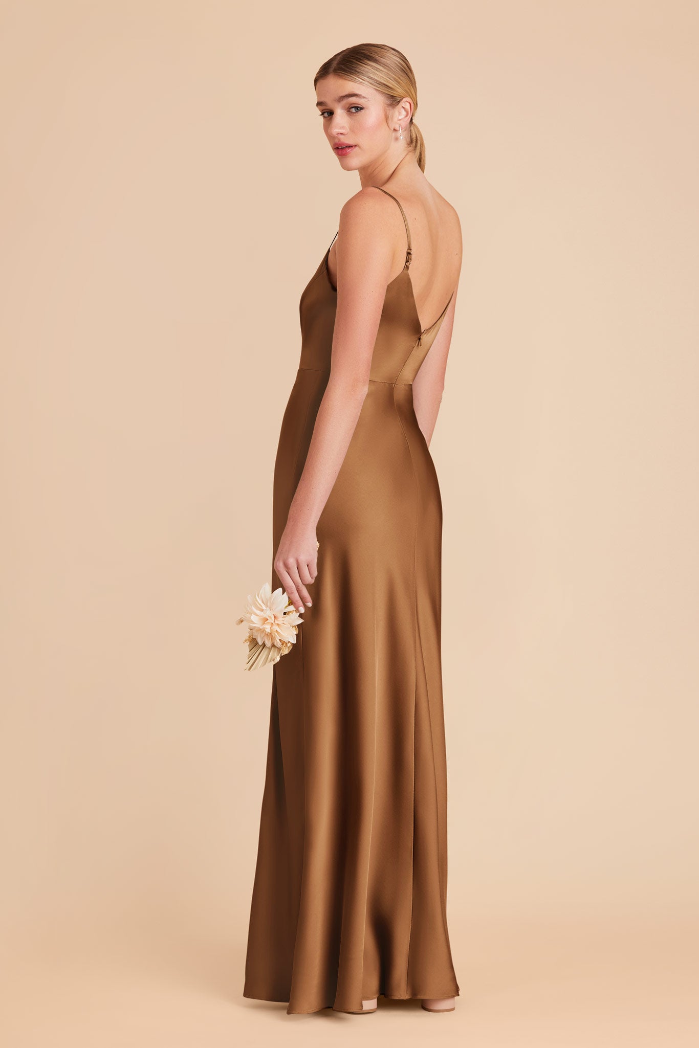 Copper Jay Matte Satin Dress by Birdy Grey