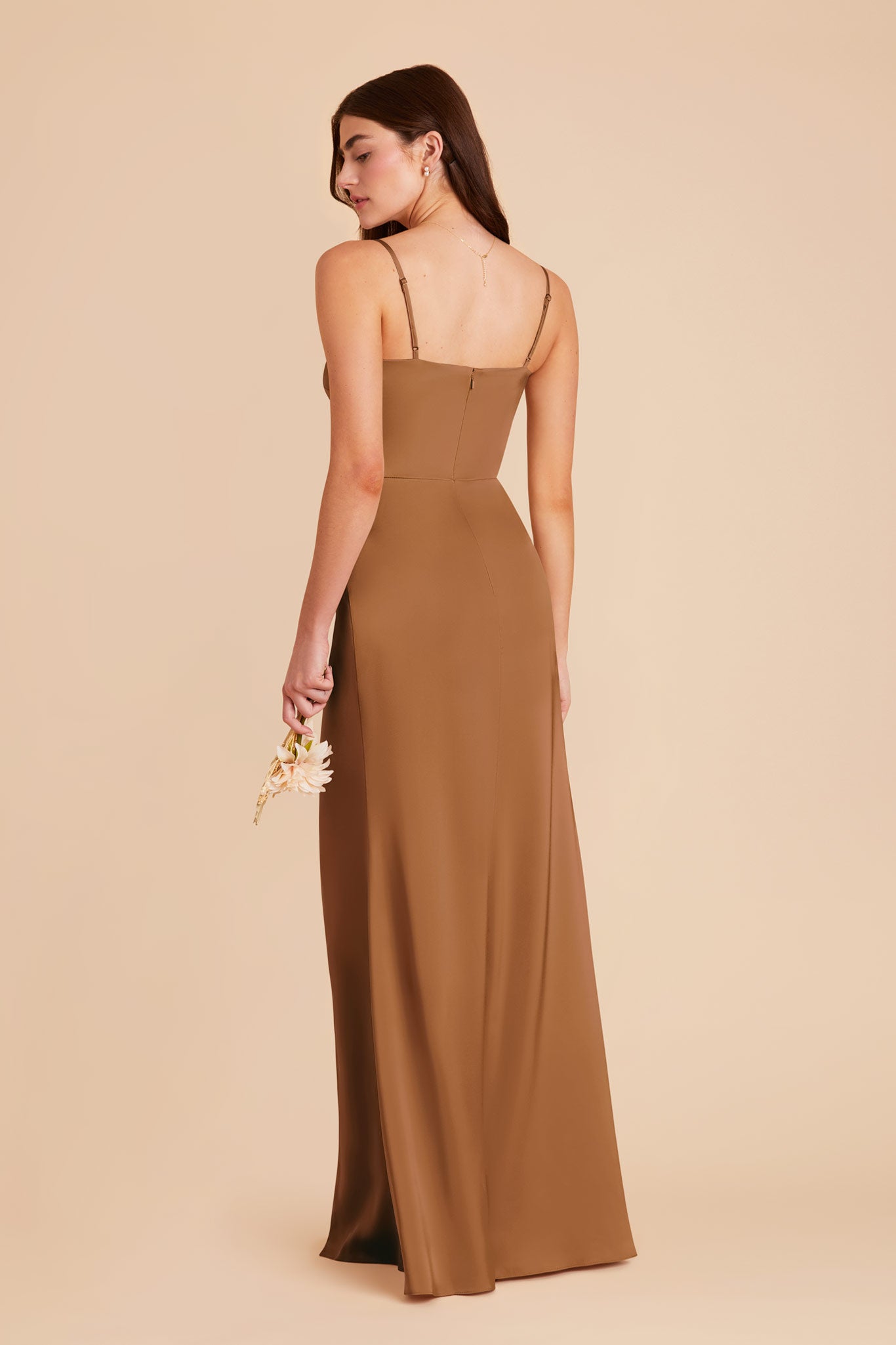 Copper Jennifer Matte Satin Dress by Birdy Grey