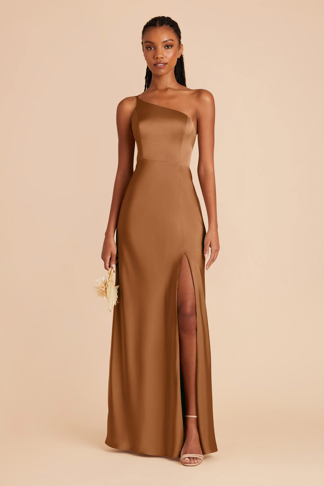 Copper Kensie Matte Satin Dress by Birdy Grey 