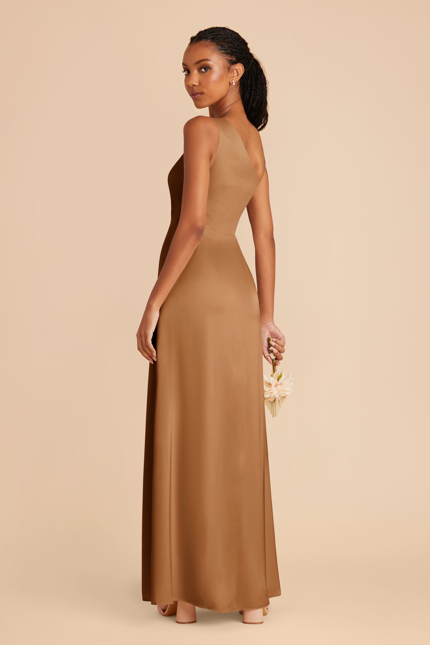 Copper Kira Matte Satin Dress by Birdy Grey