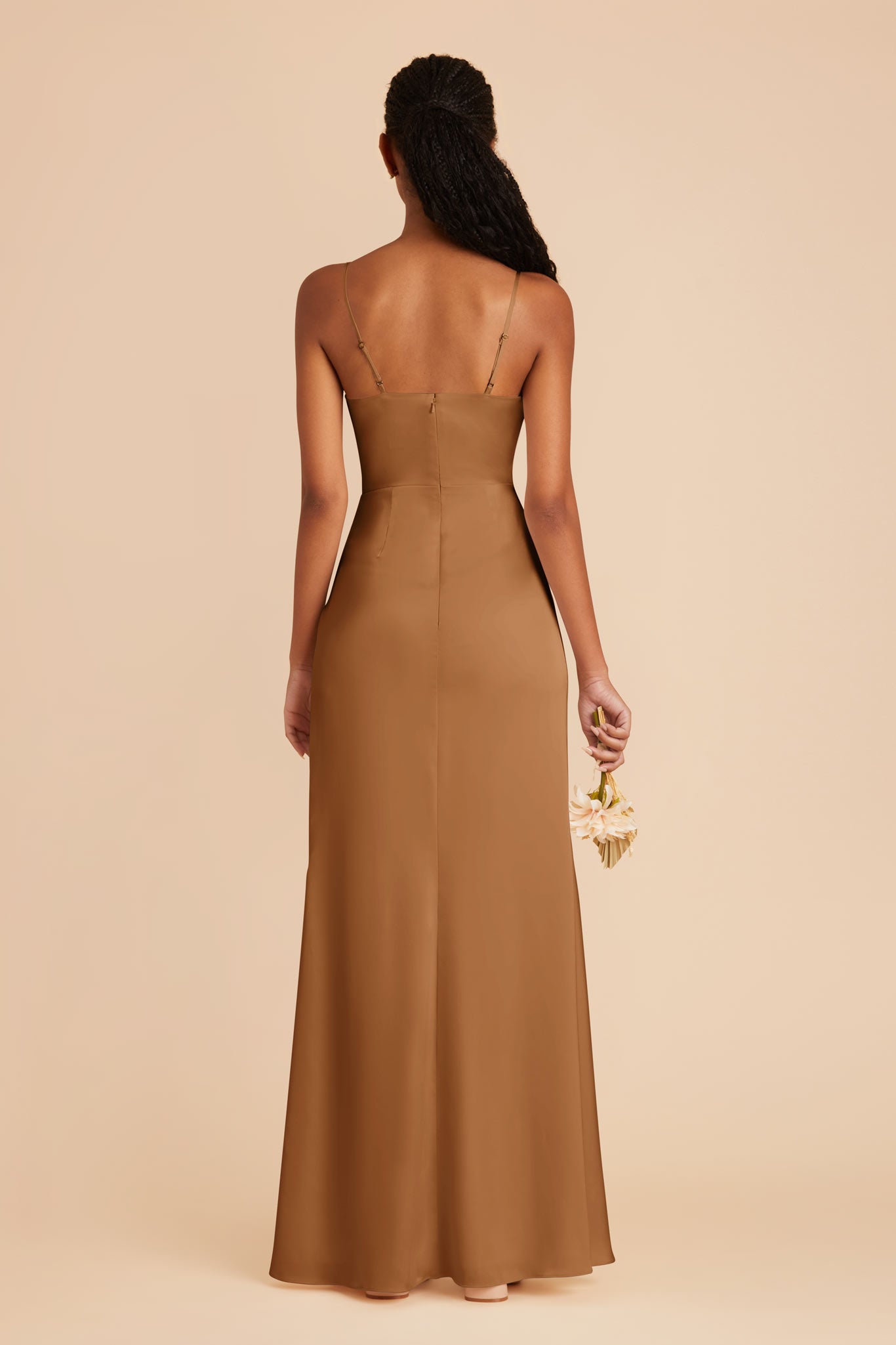 Copper Lydia Matte Satin Dress by Birdy Grey