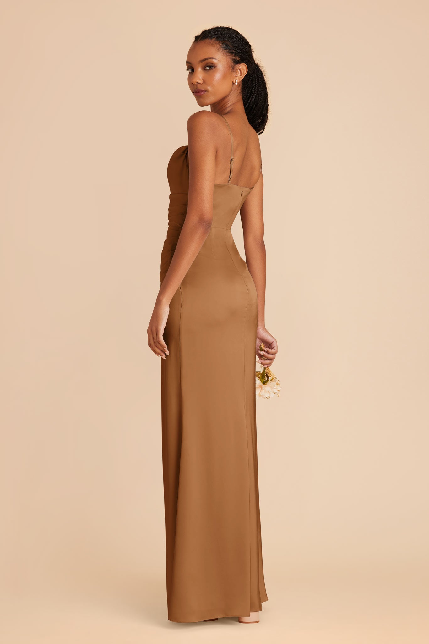 Copper Lydia Matte Satin Dress by Birdy Grey