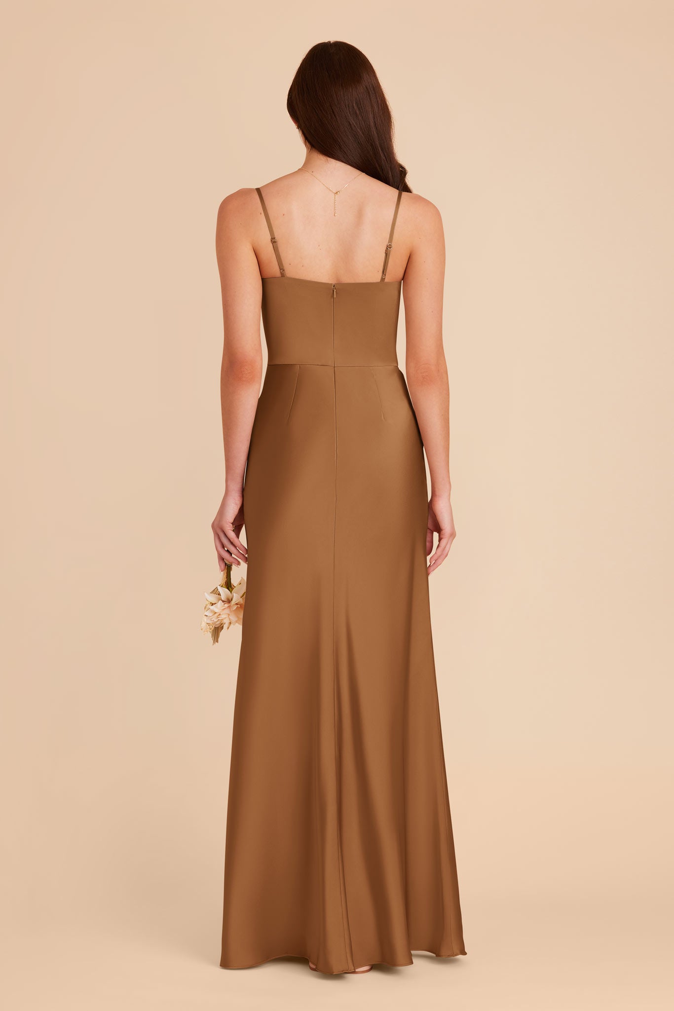 Copper Mai Matte Satin Dress by Birdy Grey