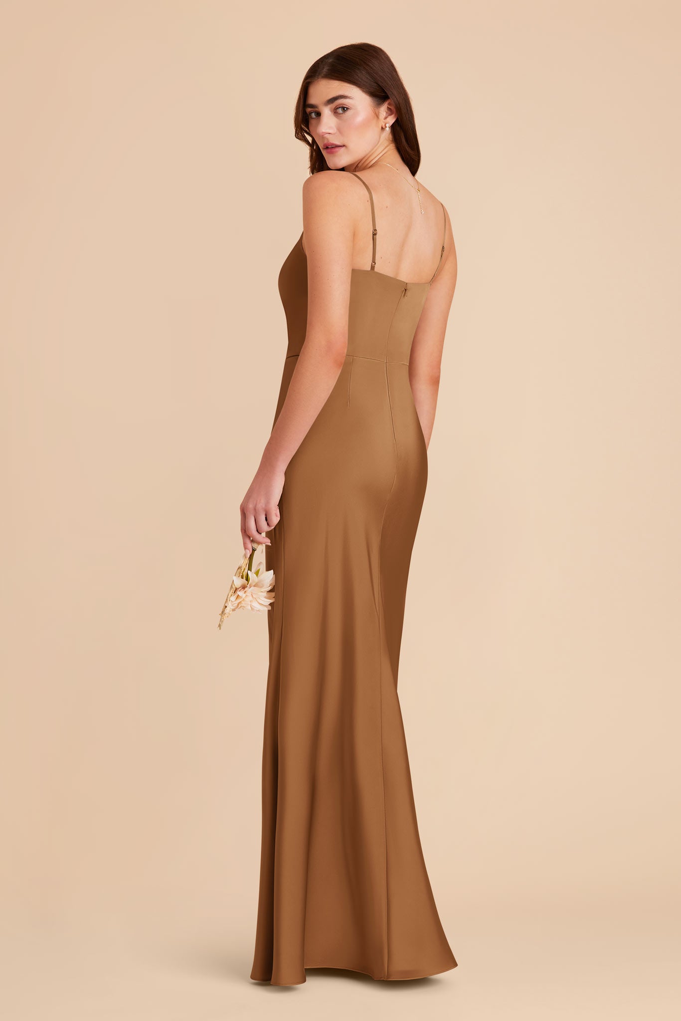 Copper Mai Matte Satin Dress by Birdy Grey