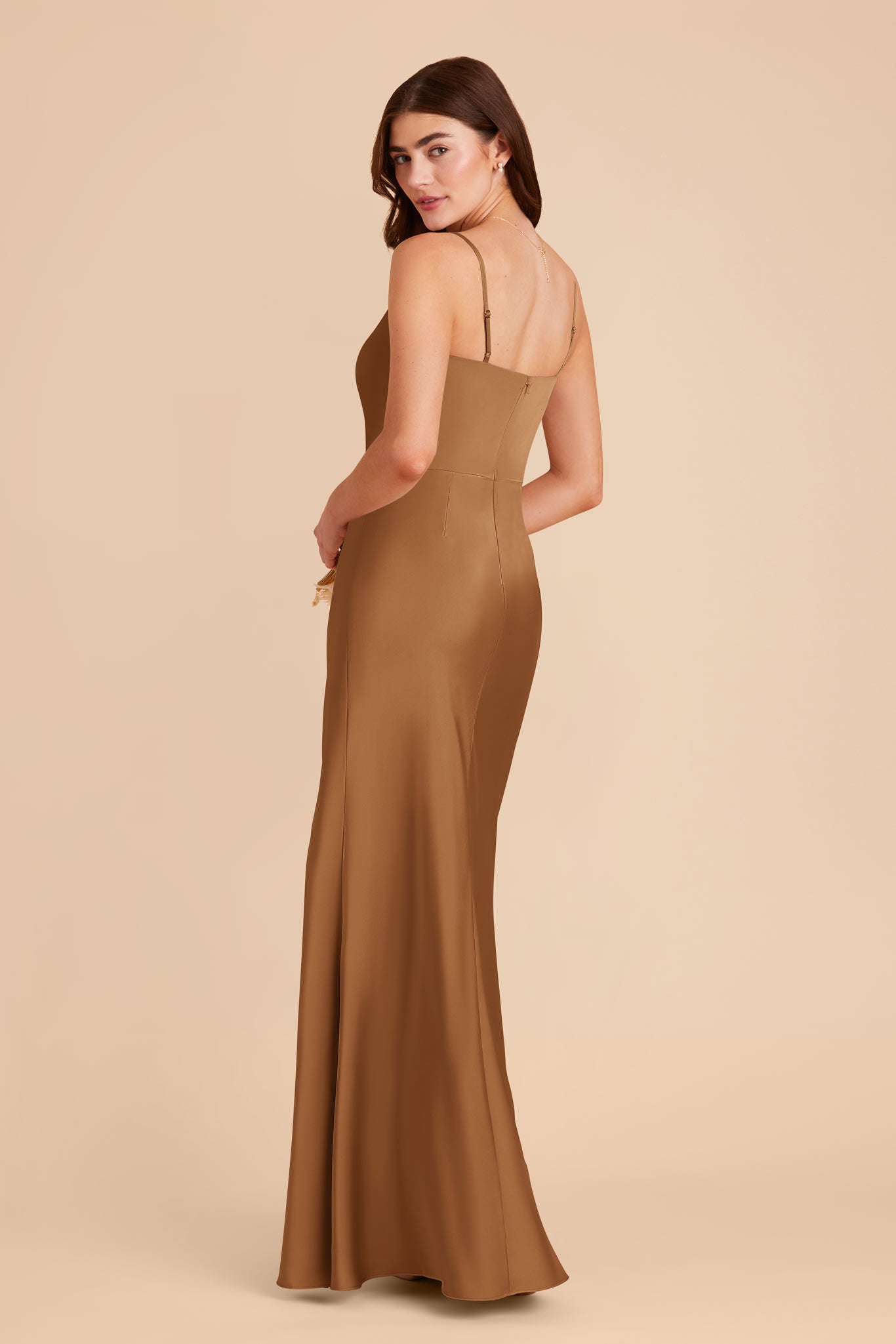 Copper Mai Matte Satin Dress by Birdy Grey