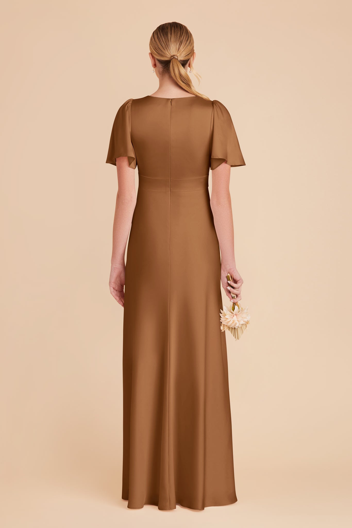 Copper Marni Matte Satin Dress by Birdy Grey