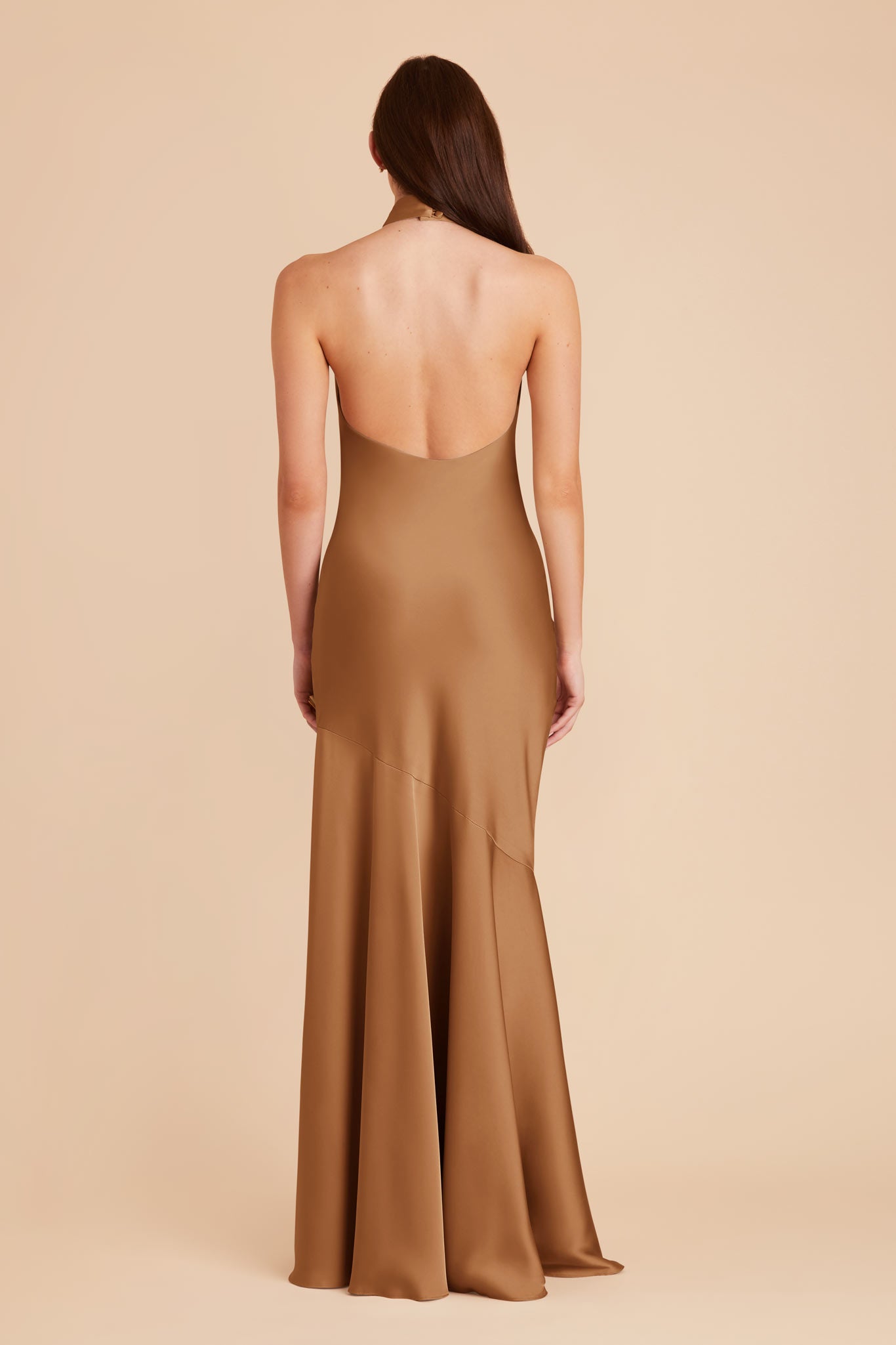 Copper Stephanie Matte Satin Dress by Birdy Grey