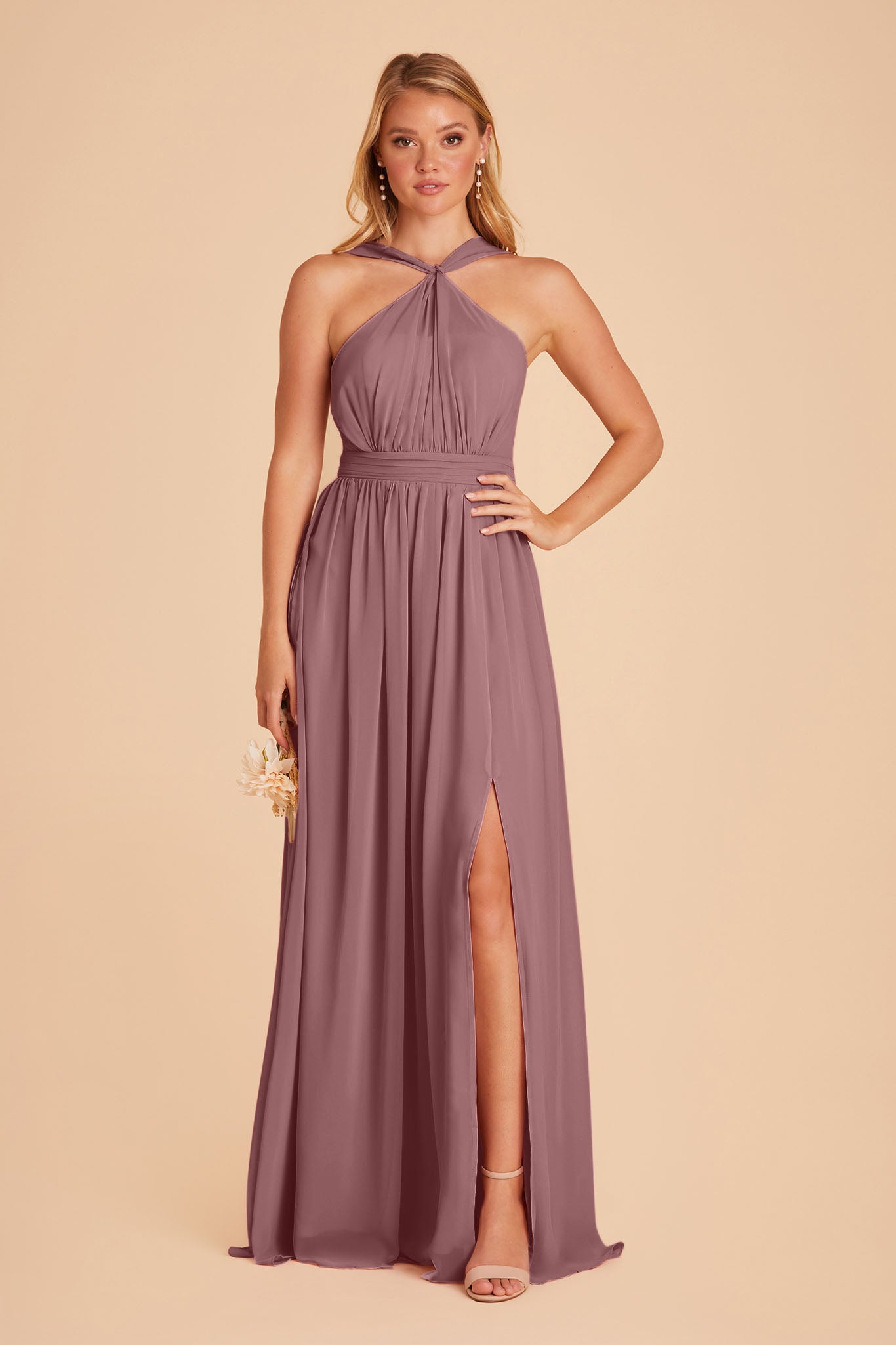 Halter Top Chiffon Dresses