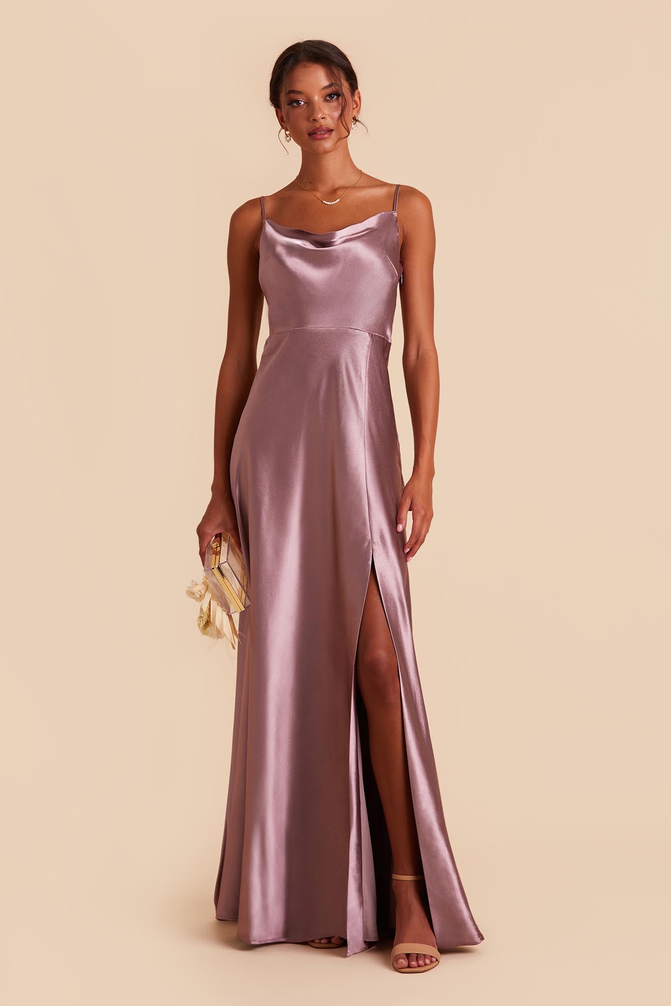 Mauve long sale formal dress