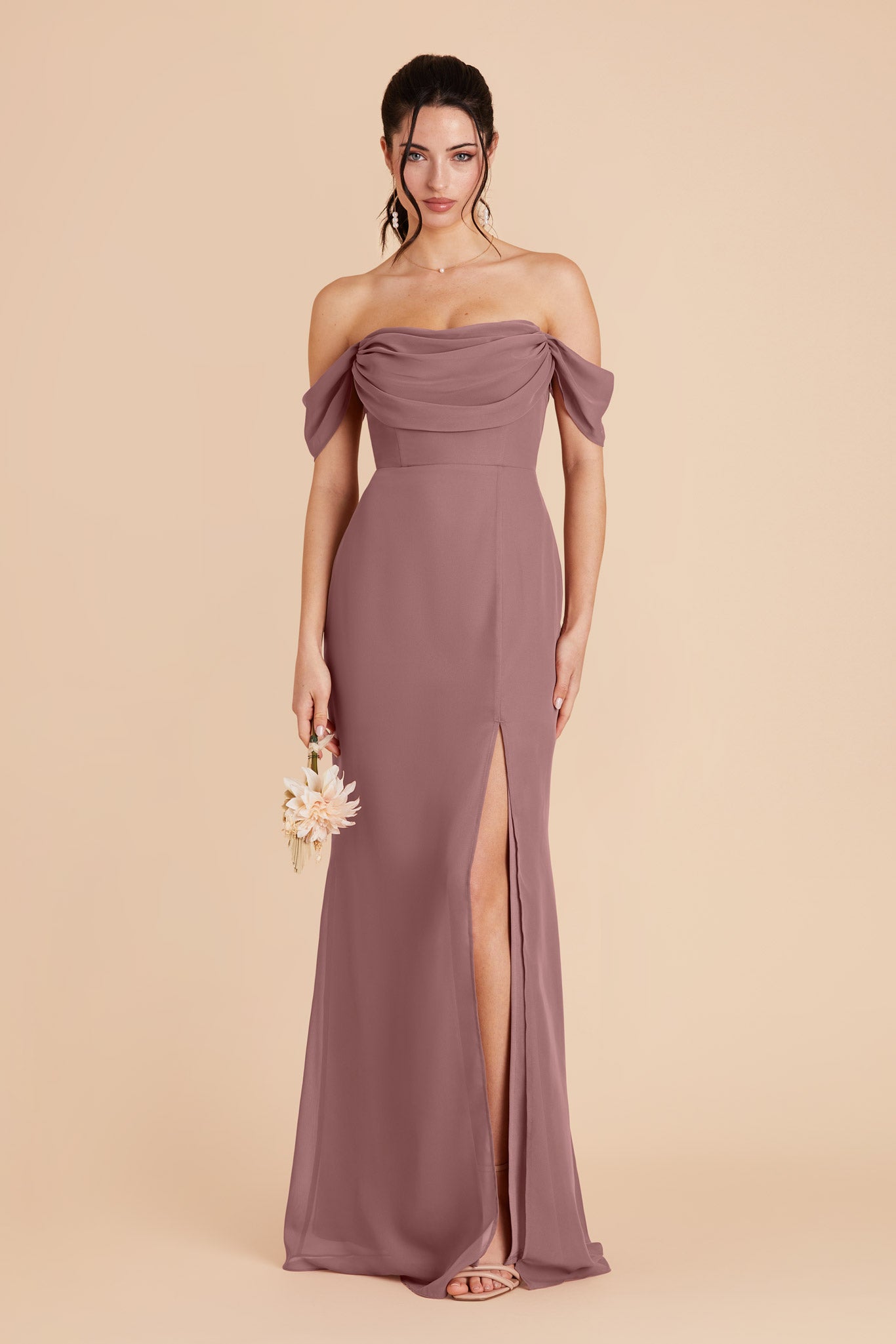 Dark Mauve Mira Convertible Dress by Birdy Grey