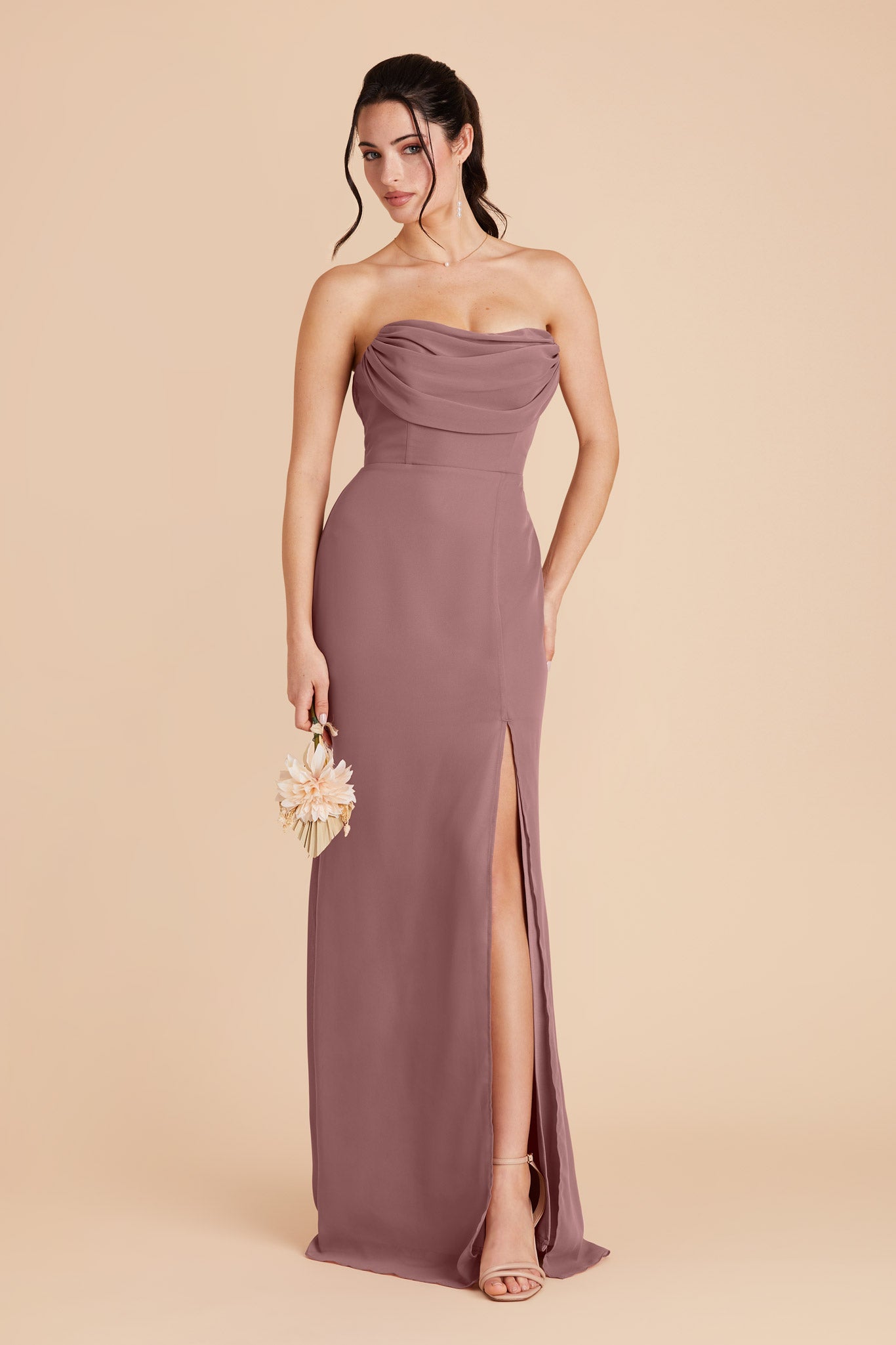 Dark Mauve Mira Convertible Dress by Birdy Grey