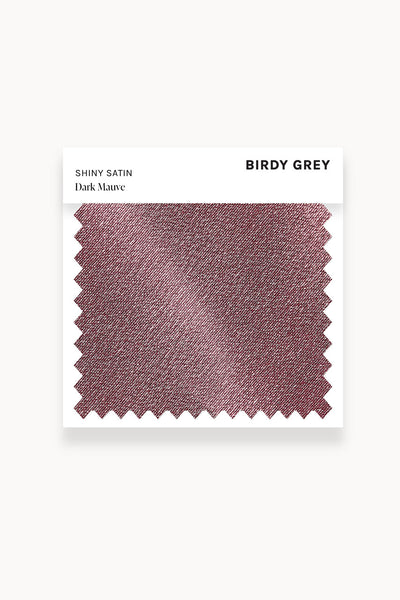 Dark Mauve Shiny Satin Swatch by Birdy Grey