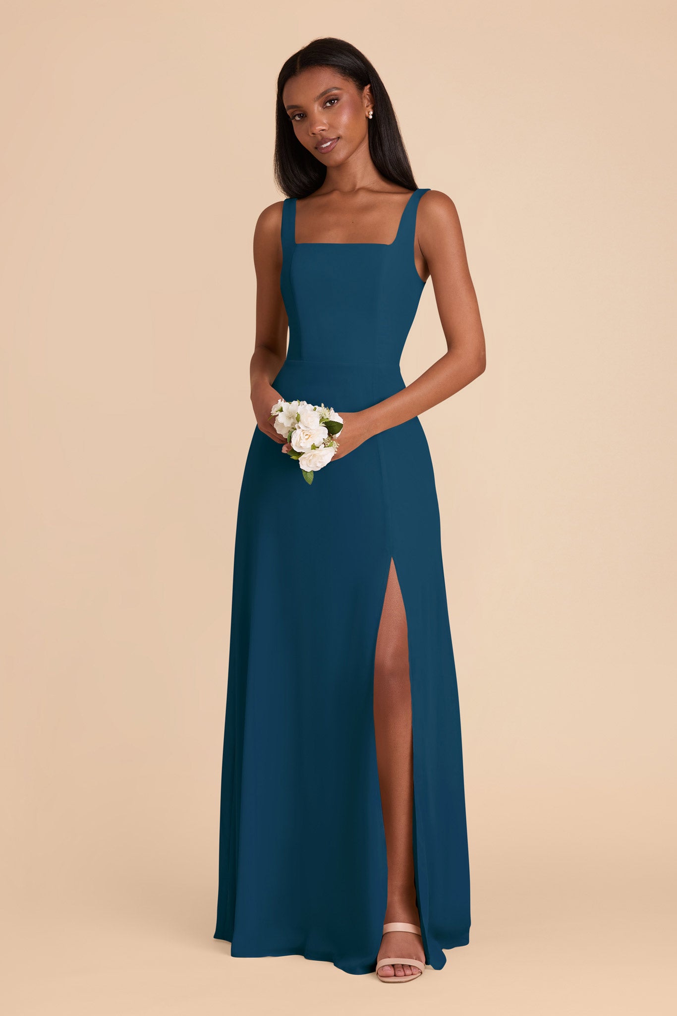 Dark teal gown best sale