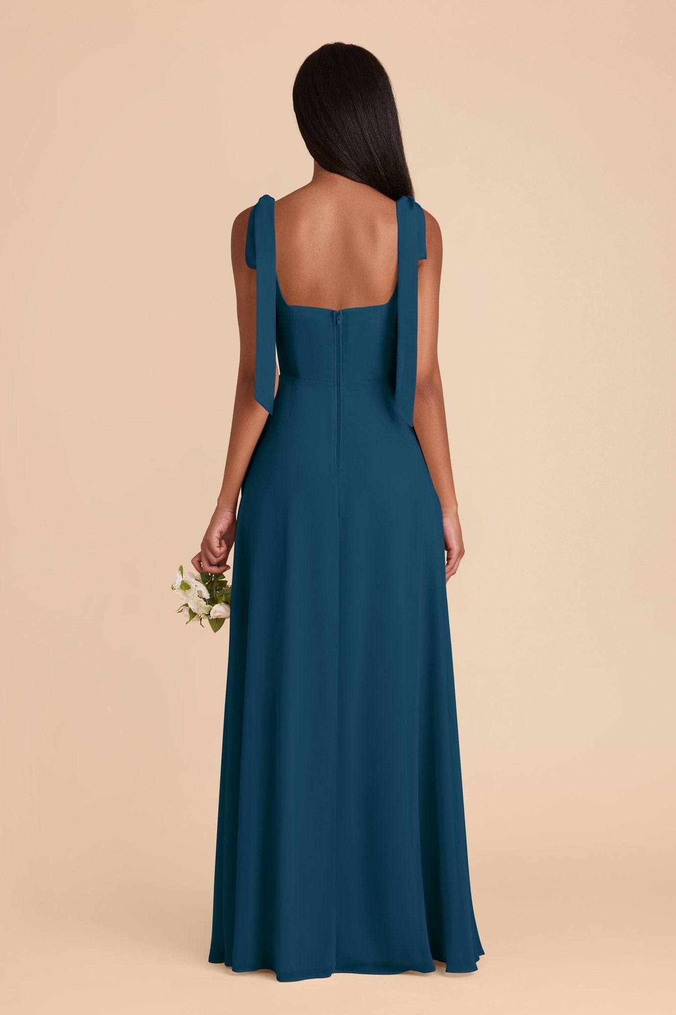 Dark Teal Alex Convertible Dress Chiffon by Birdy Grey