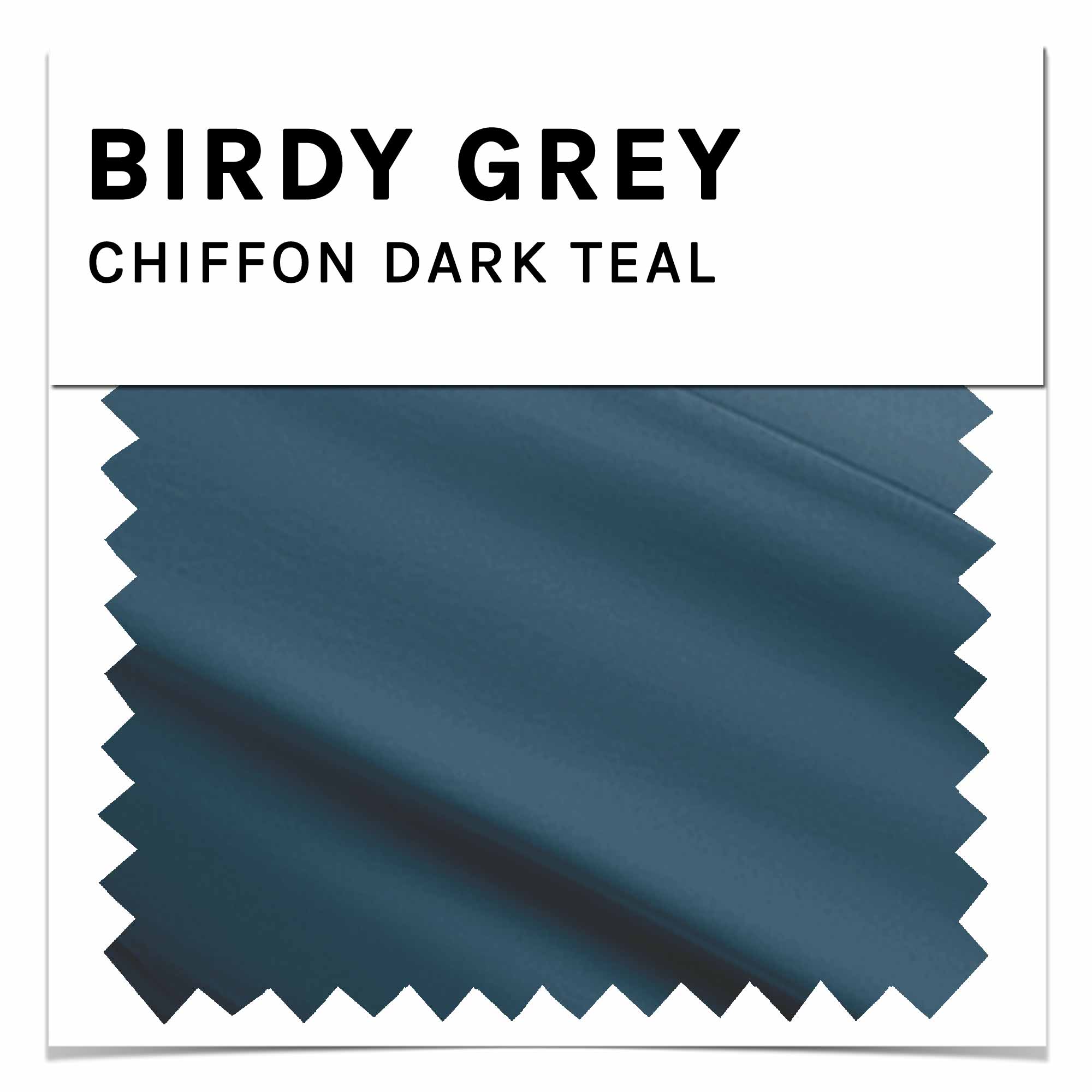 Chiffon Swatch in Dark Teal by Birdy Grey