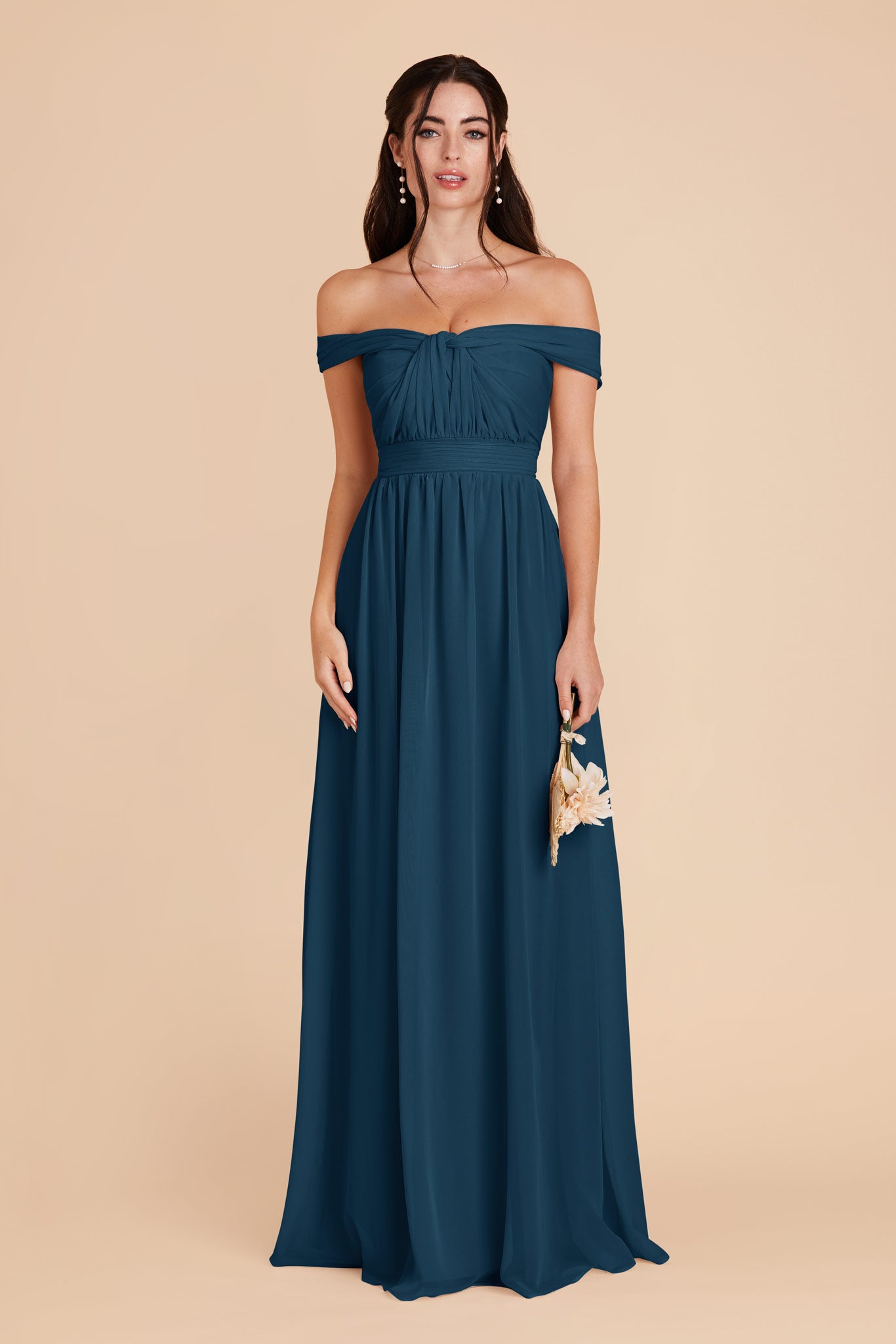 Dark Teal Grace Convertible Dress by Birdy Grey