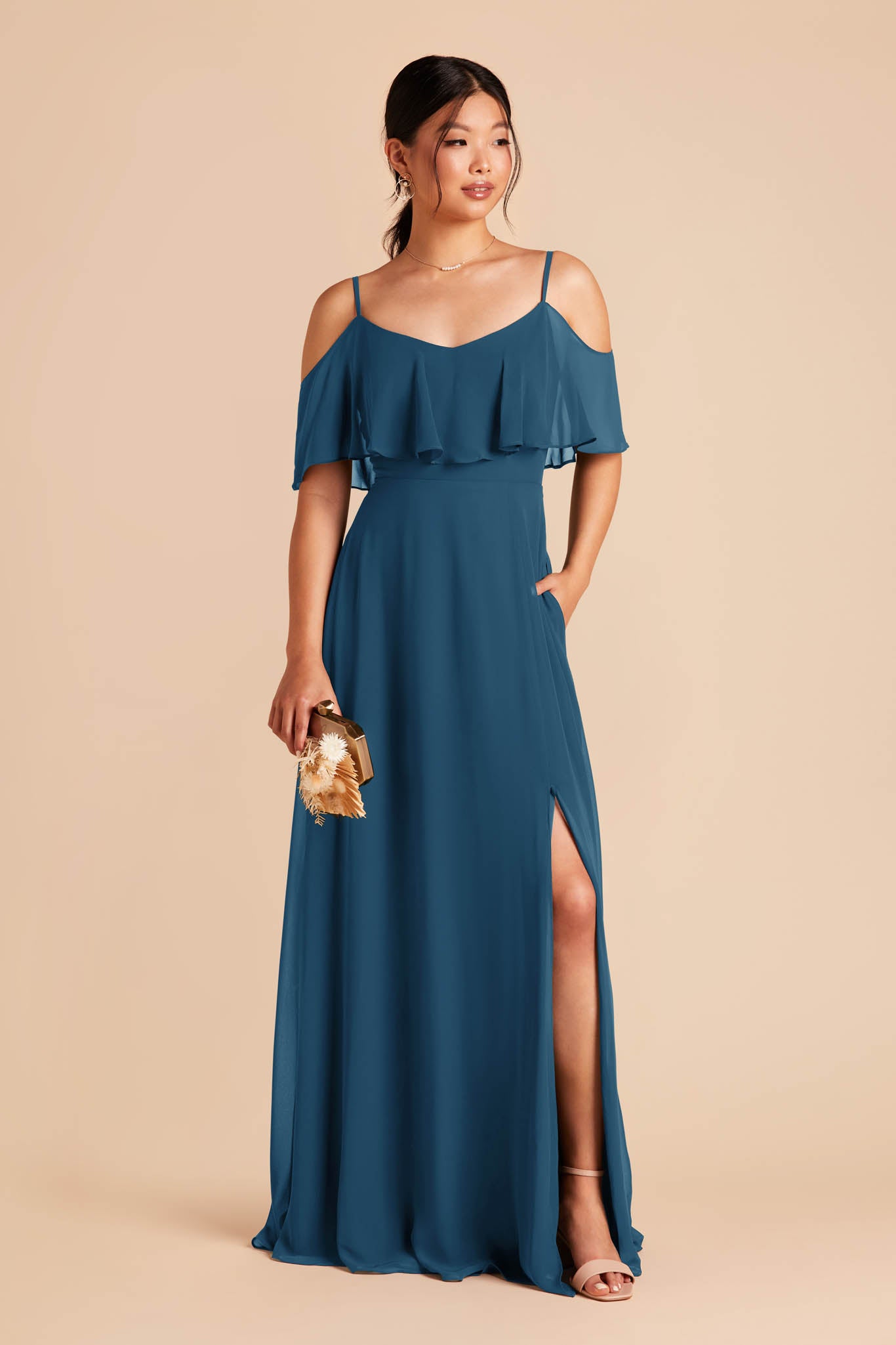 Dark Teal Jane Convertible Dress by Birdy Grey