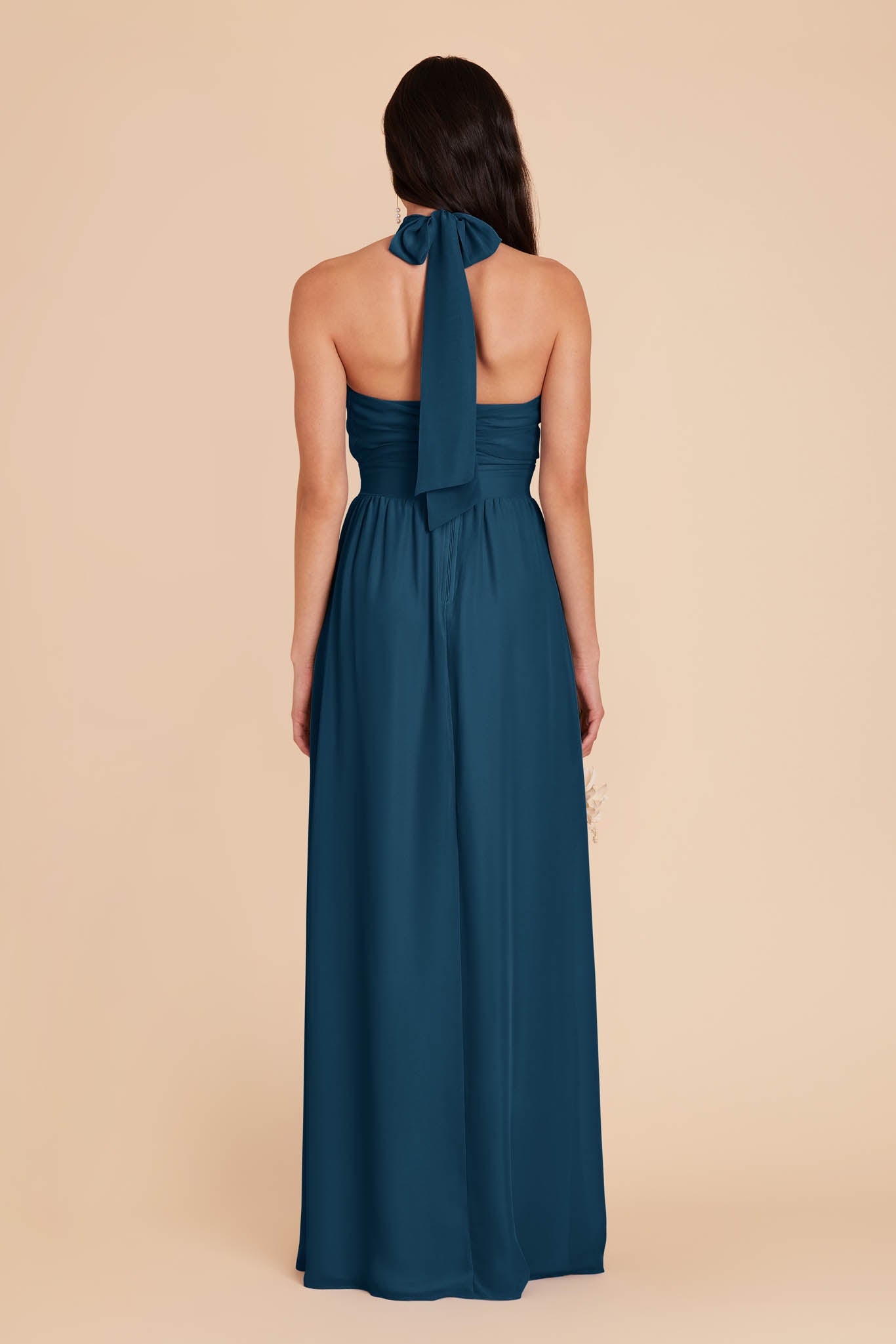 Dark Teal Joyce Chiffon Dress by Birdy Grey