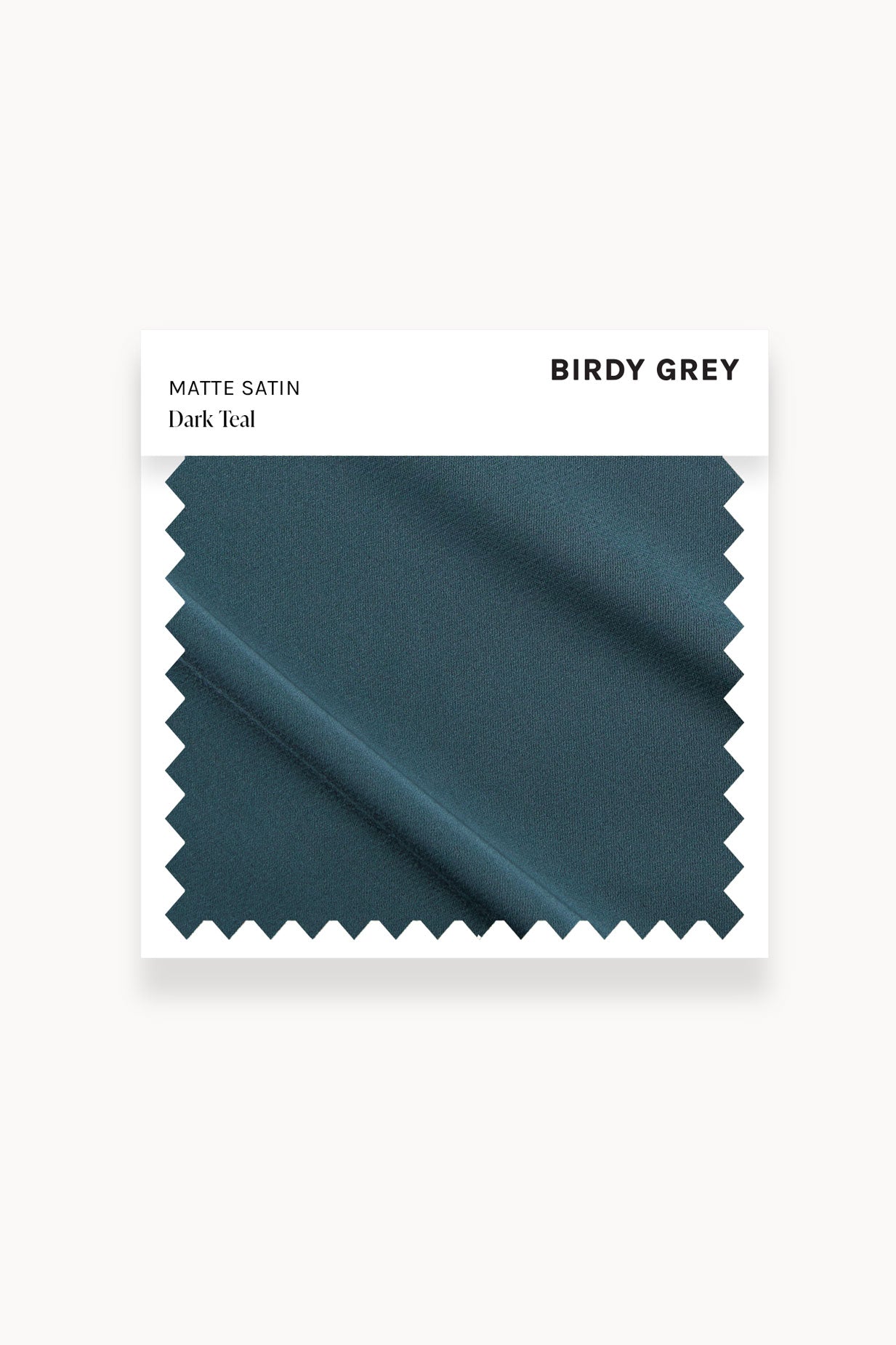 Dark Teal Matte Satin Swatch by Birdy Grey