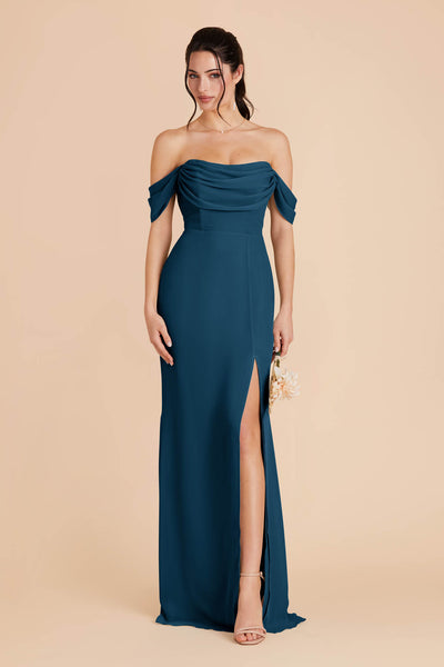 Dark Teal Mira Convertible Dress by Birdy Grey