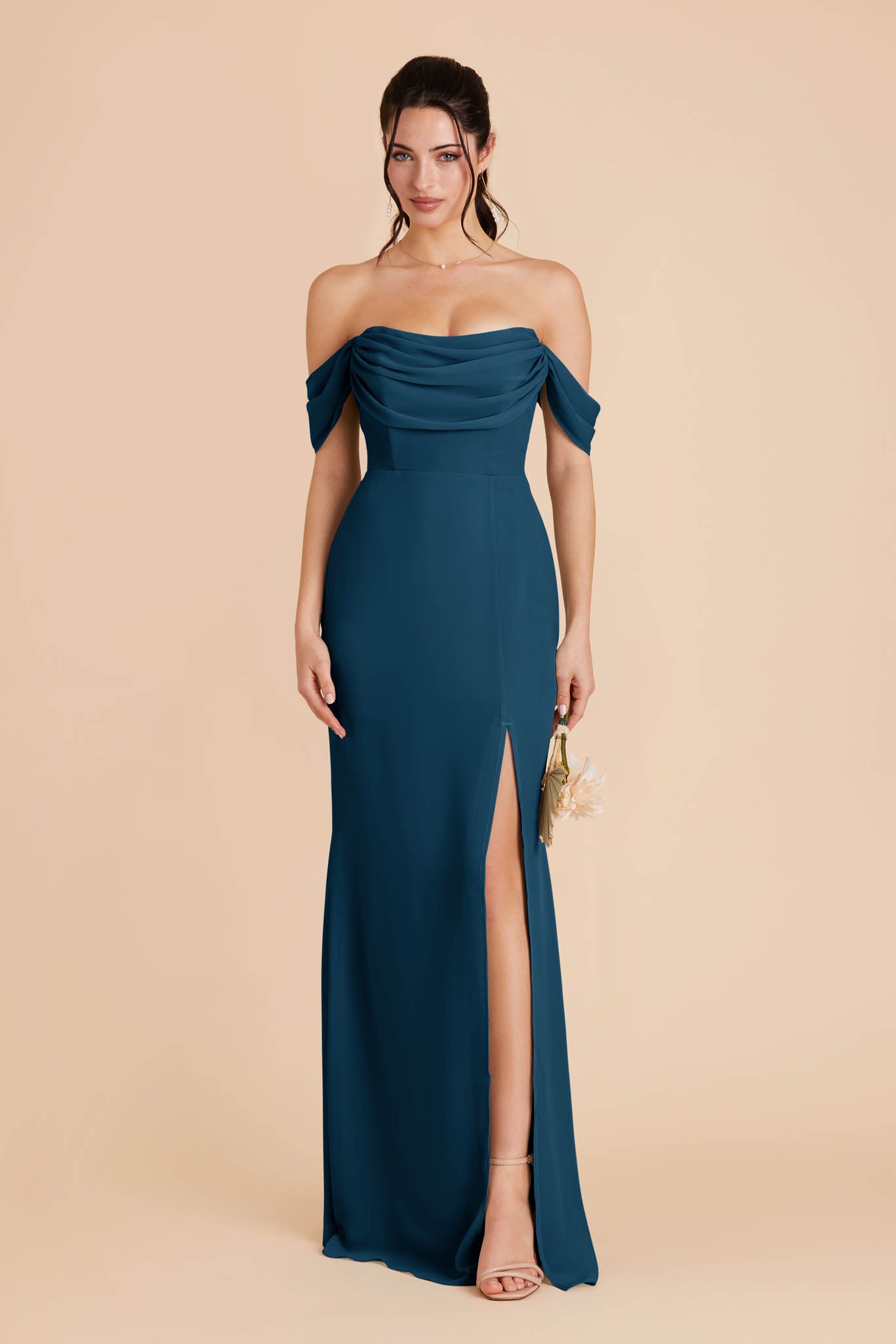 Dark Teal Mira Convertible Dress by Birdy Grey