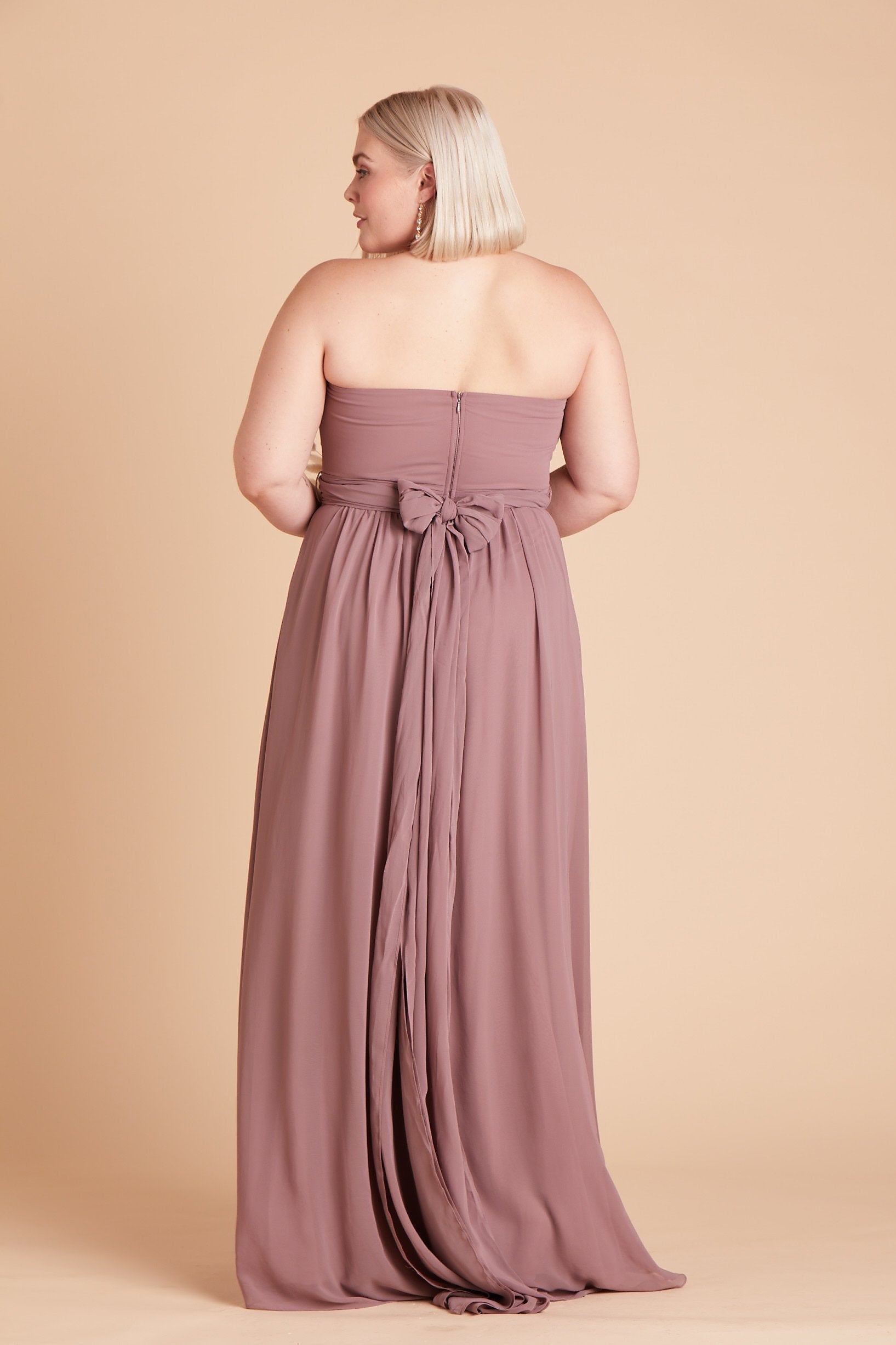 Dark Mauve Grace Convertible Dress by Birdy Grey