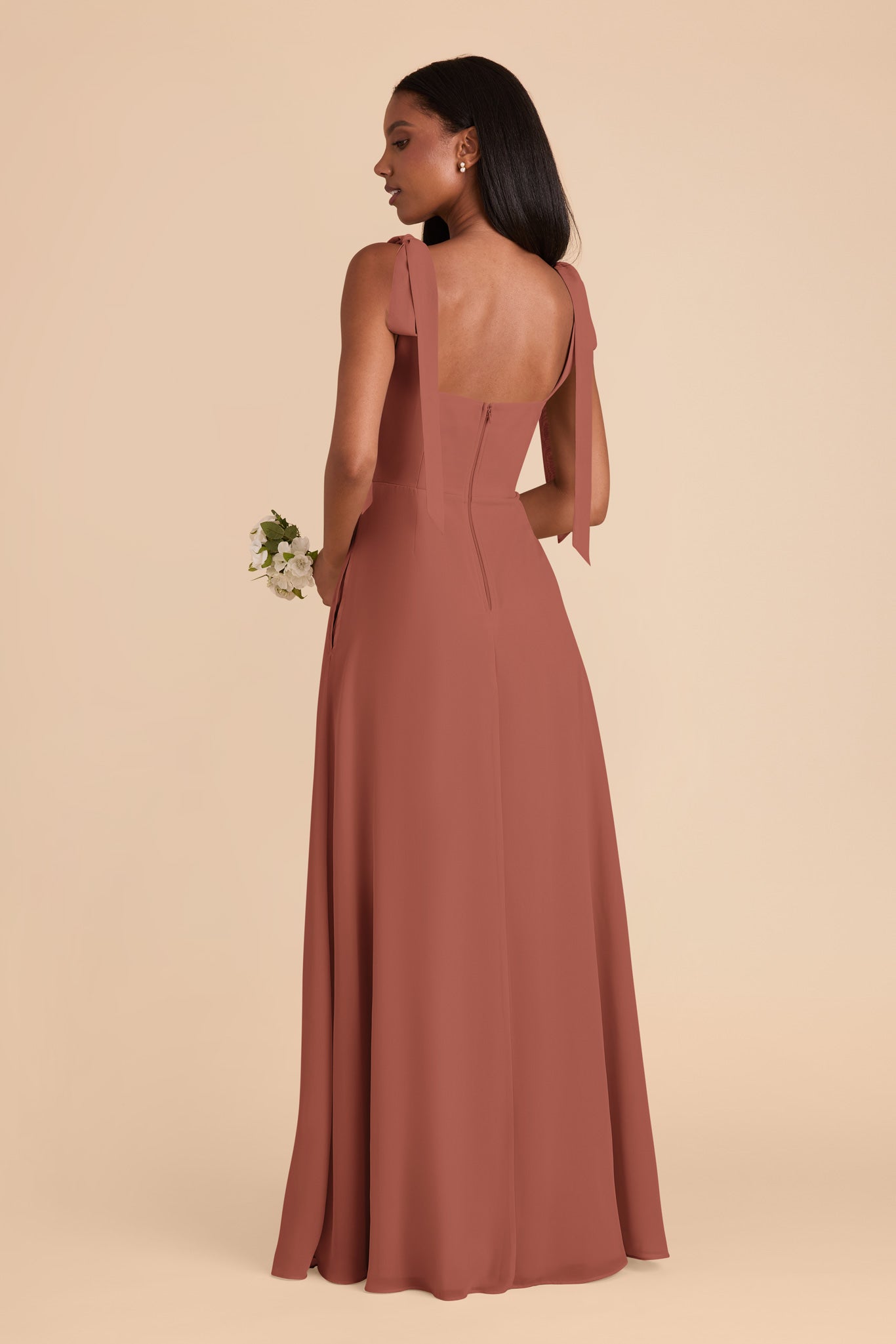 Alex Desert Rose Convertible Dress Chiffon by Birdy Grey